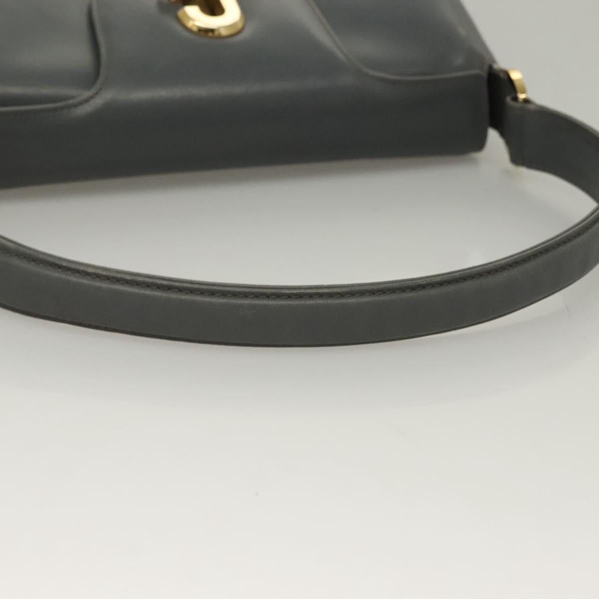 Gucci GUCCI Hand Bag Leather Gray Silver Size ONE SIZE - 7 Thumbnail