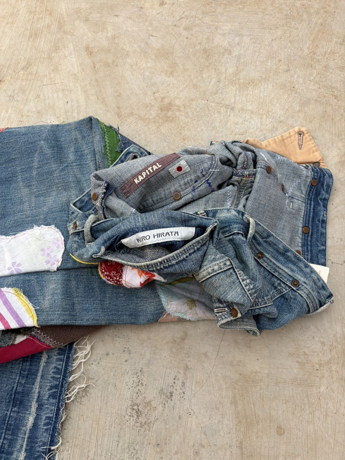 Kapital Archive 00s Kapital Kiro Hirata Patchwork Boro Flared Denim Size US 32 / EU 48 - 15 Thumbnail