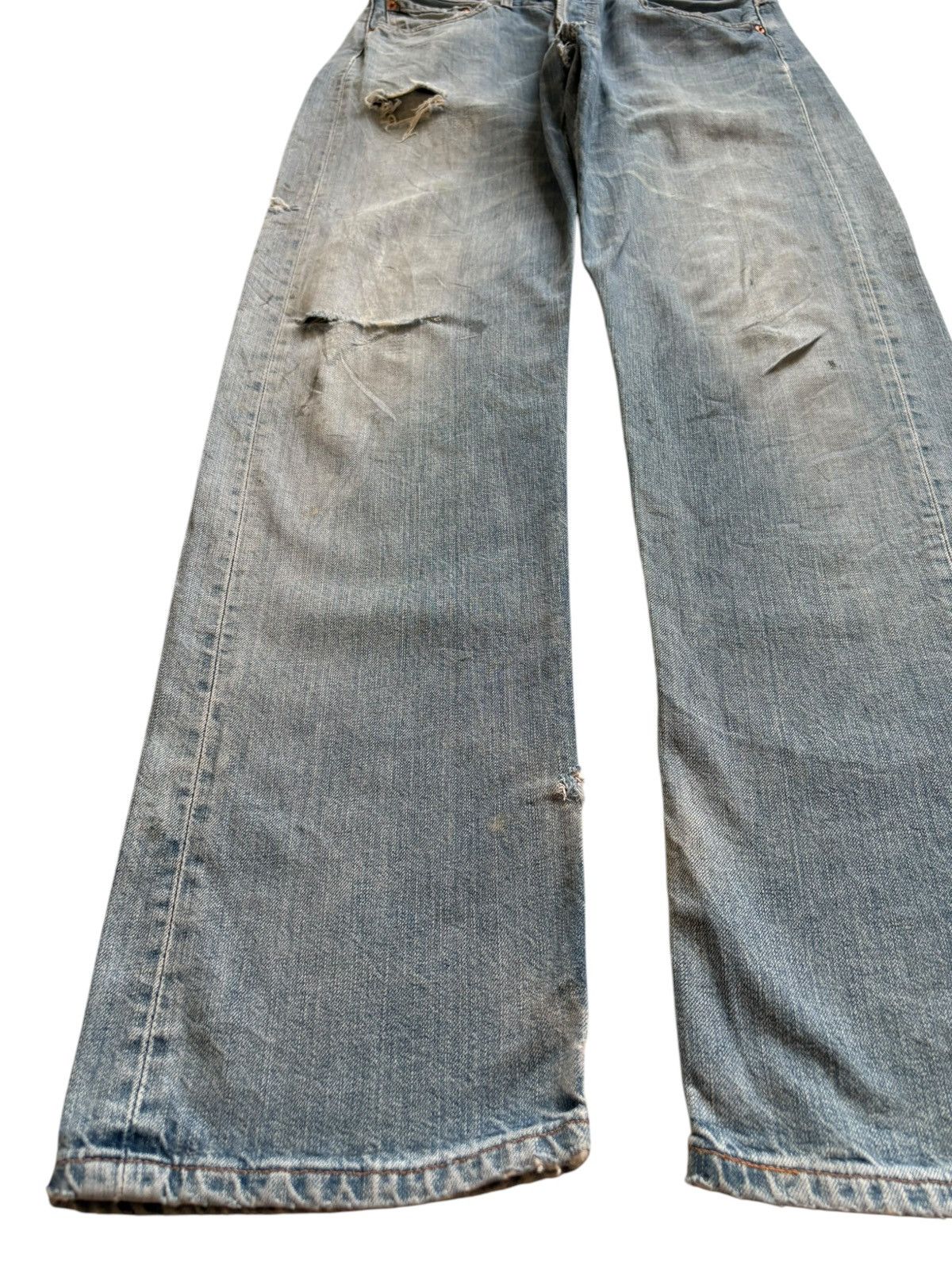Levi's SALES🔥Vintage 90s Levis 501 Mud Wash Distressed Loose Jeans Size US 31 - 7 Thumbnail