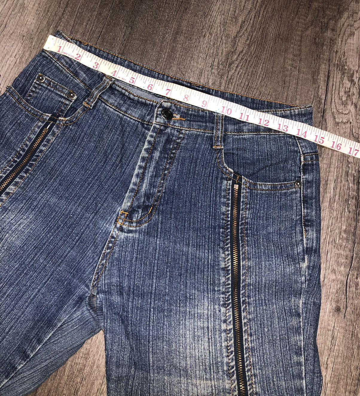 Designer × Japanese Brand Rodes Roses x Haphazard Jeans Size US 29 - 17 Thumbnail
