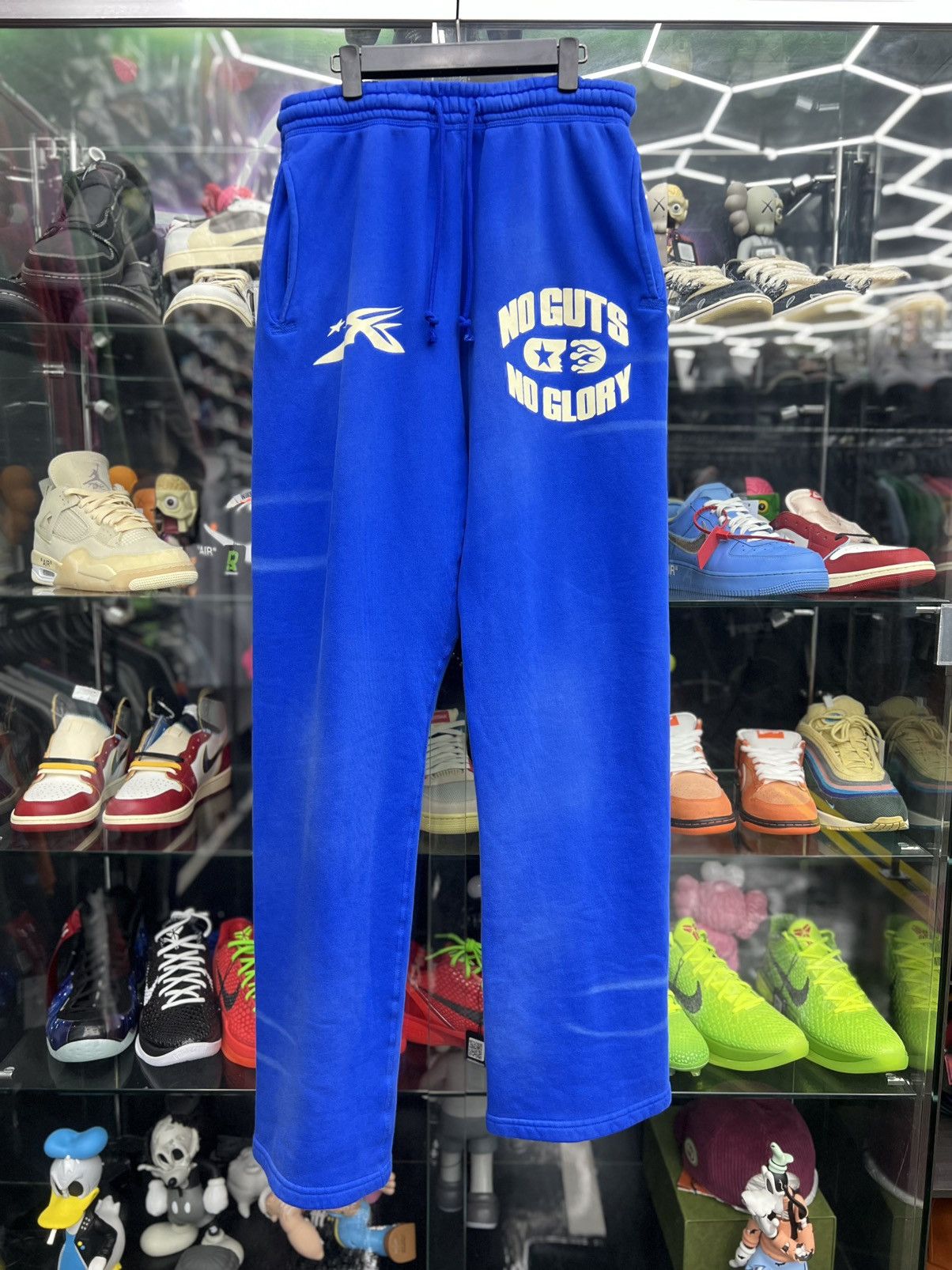 Hellstar no guts no glory blue sweatpants size medium