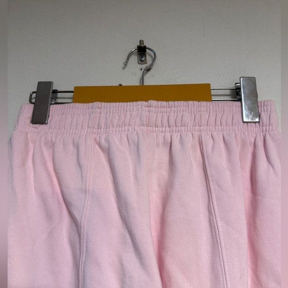 Zara ZARA Women’s Light Pink Barrel-Leg Fleece Joggers Size M Size 28" / US 6 / IT 42 - 6 Thumbnail