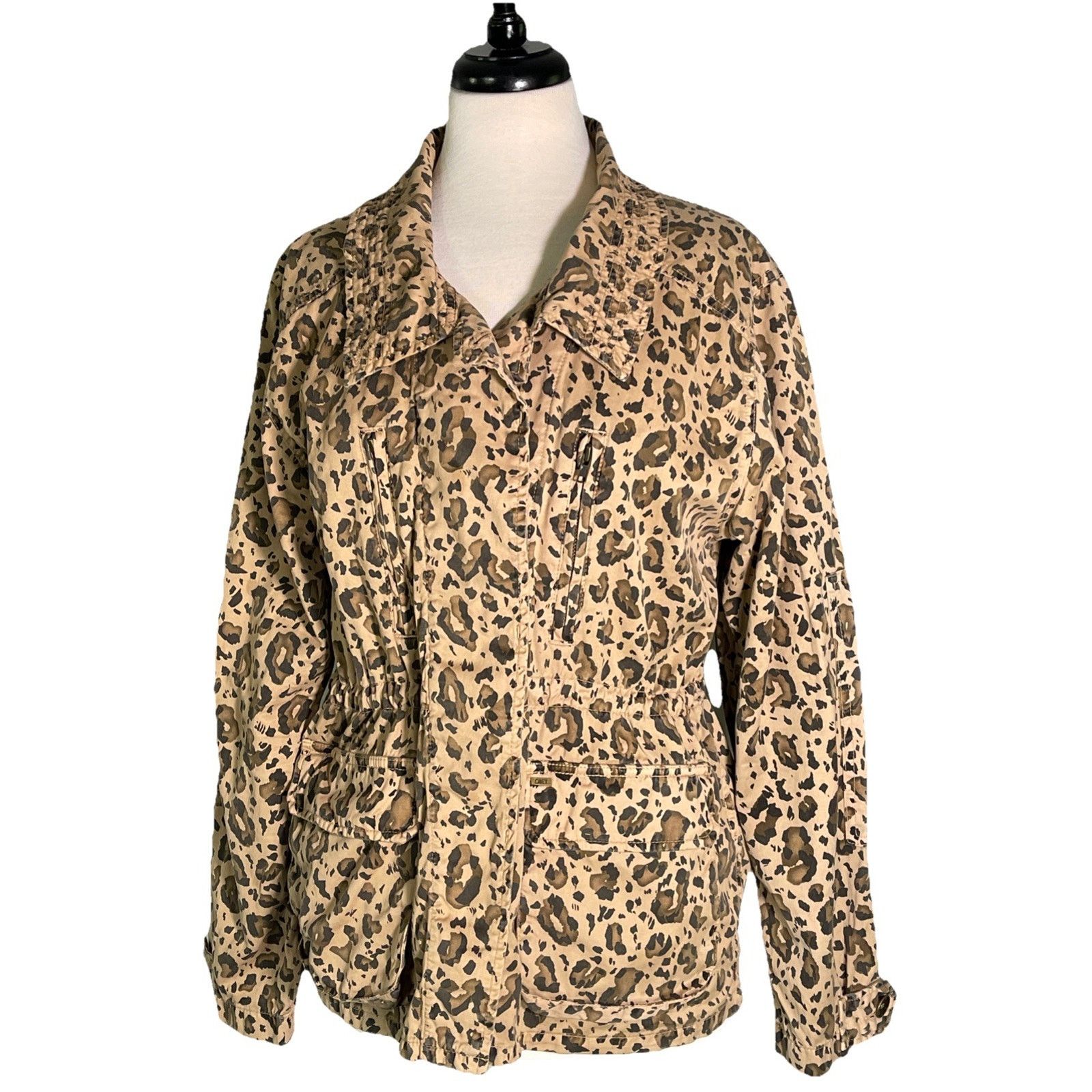 Obey Obey Propaganda Leopard Jean Jacket Cotton Twill M Size M / US 6-8 / IT 42-44 - 1 Thumbnail