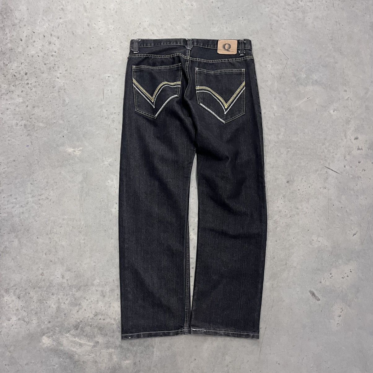 Akademiks × Vintage CRAZY Y2K Baggy Wide Leg Denim Embroidered Pockets skater Size US 38 / EU 54 - 1 Thumbnail