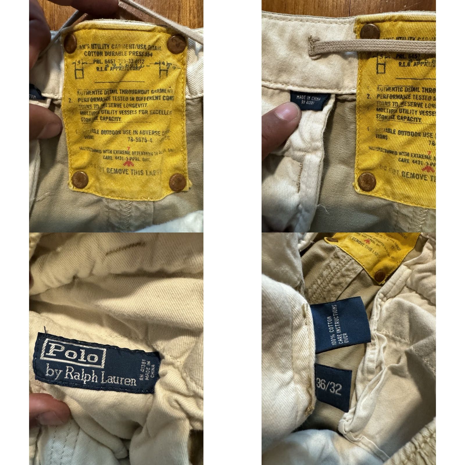 Polo Ralph Lauren VINTAGE Polo Ralph Lauren Paratrooper Cargo Pants Men 36x32 Beige Military Slim Pants Mens Beige Cargo Paratrooper Vintage Polo Ralph Lauren Pullover? Size US M / EU 48-50 / 2 - 9 Thumbnail
