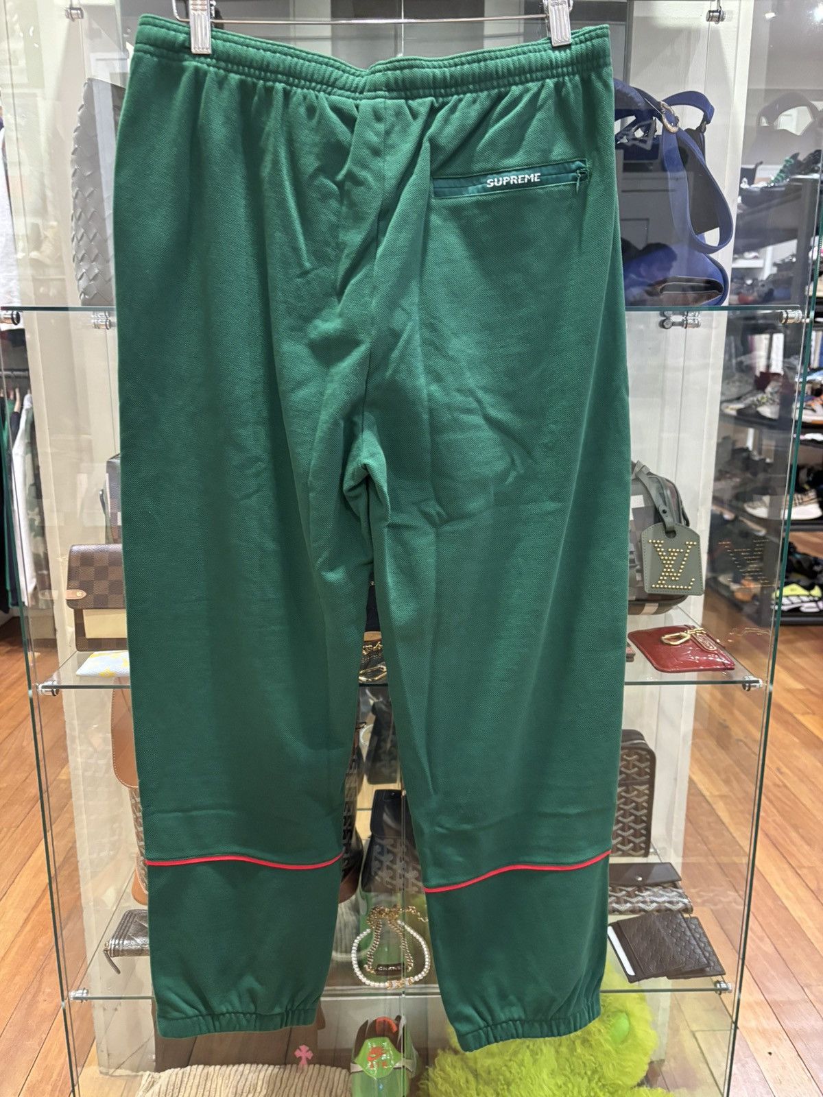 Lacoste × Supreme Supreme Lacoste Green Ankle Zip Pants Size US 32 / EU 48 - 2 Thumbnail
