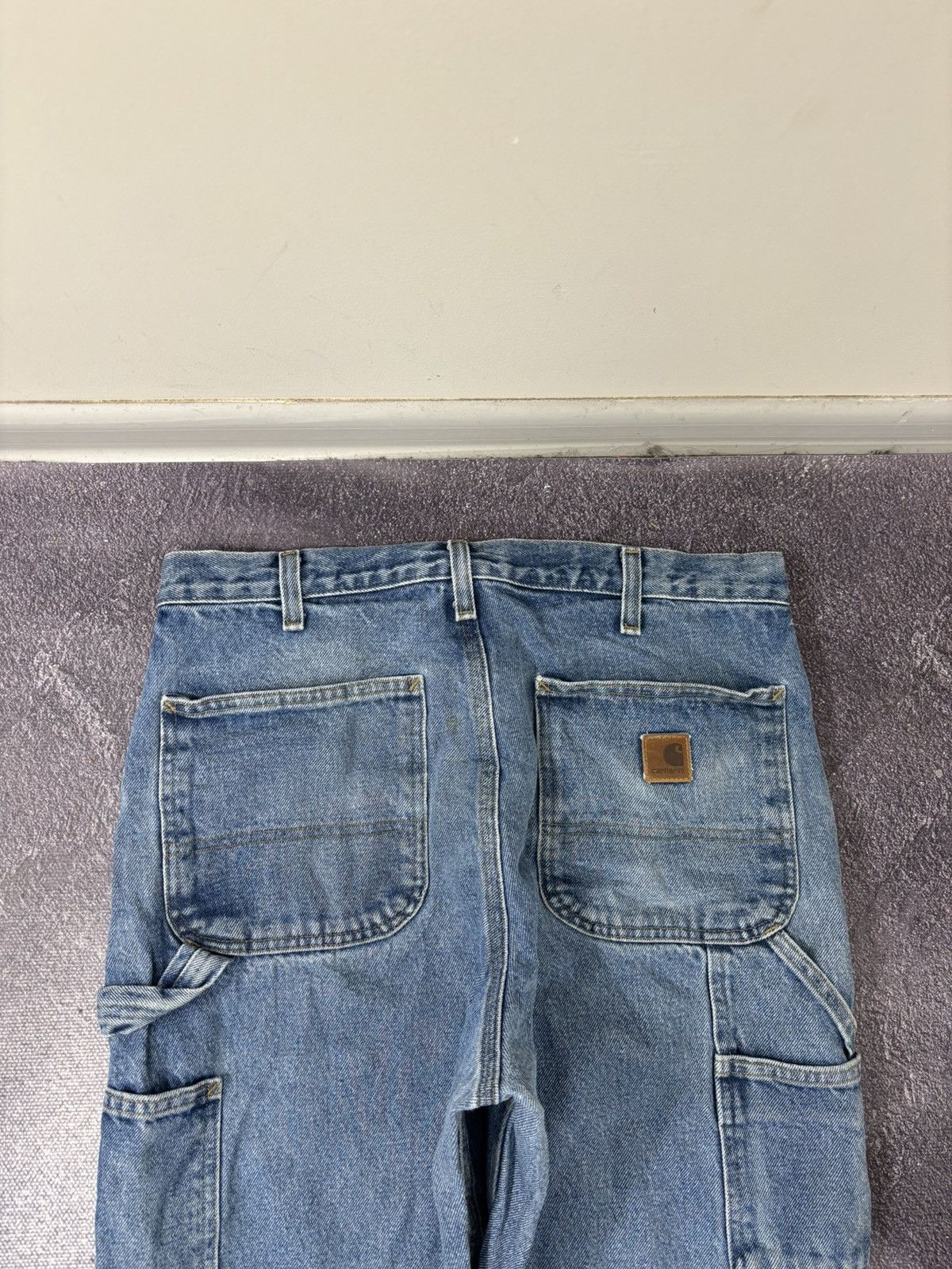 Carhartt Vintage Carhartt Dungaree Fit USA Faded Denim Baggy Jeans Size US 32 / EU 48 - 7 Thumbnail
