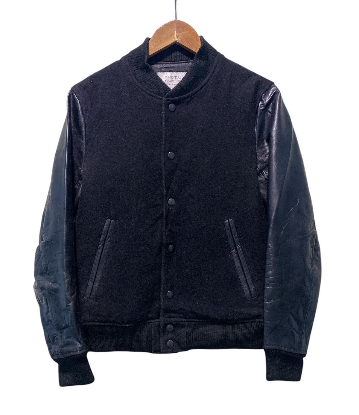 BIGI BIGI ESSENTIAL GARMENT MEN’S VARSITY WOOL SLEEVE LEATHER Size US M / EU 48-50 / 2 - 1 Thumbnail