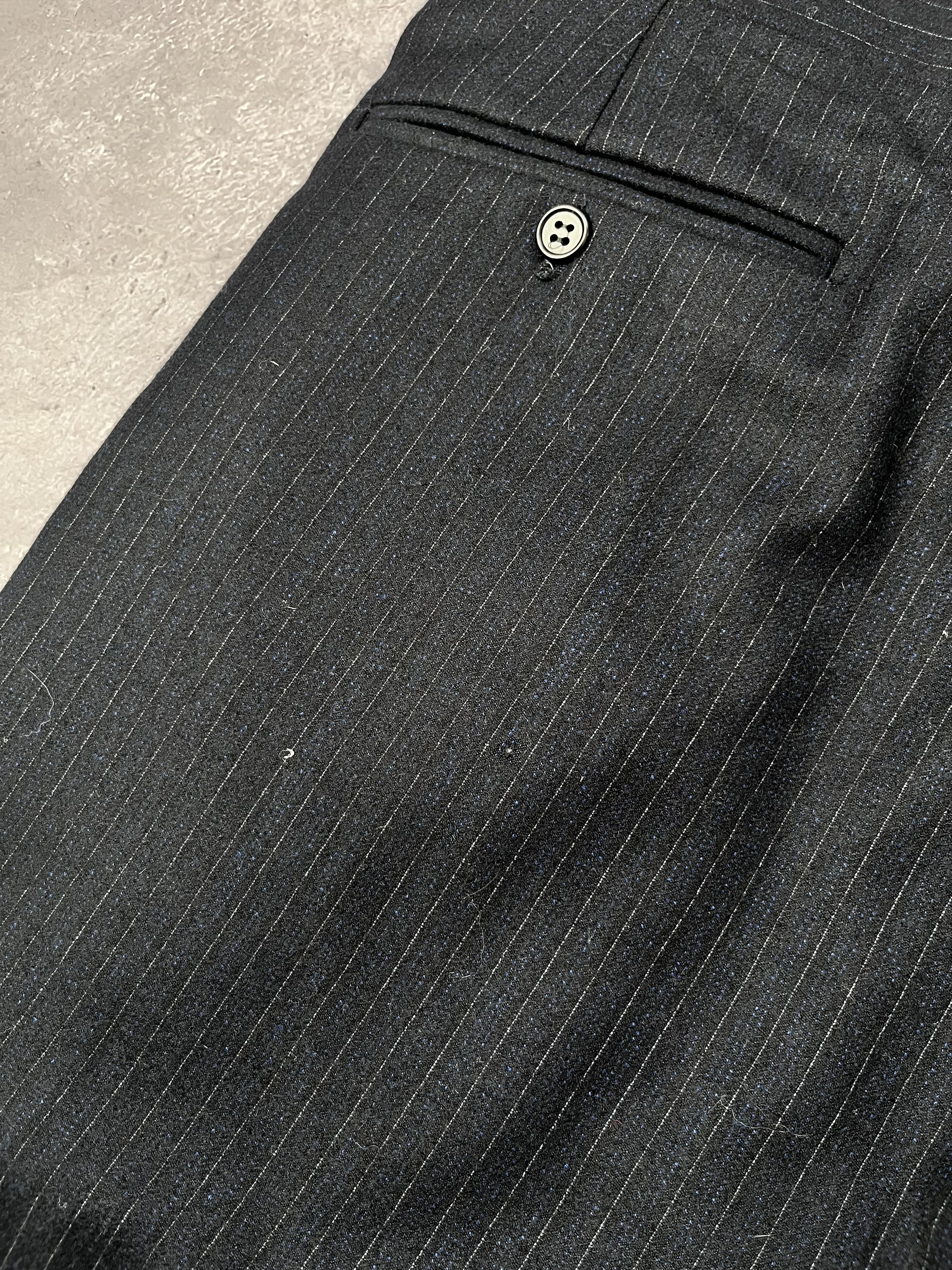 Burberry Vintage Burberry's Wool Cashmere Suit Pinstripe Size 42R Size 42R - 21 Thumbnail
