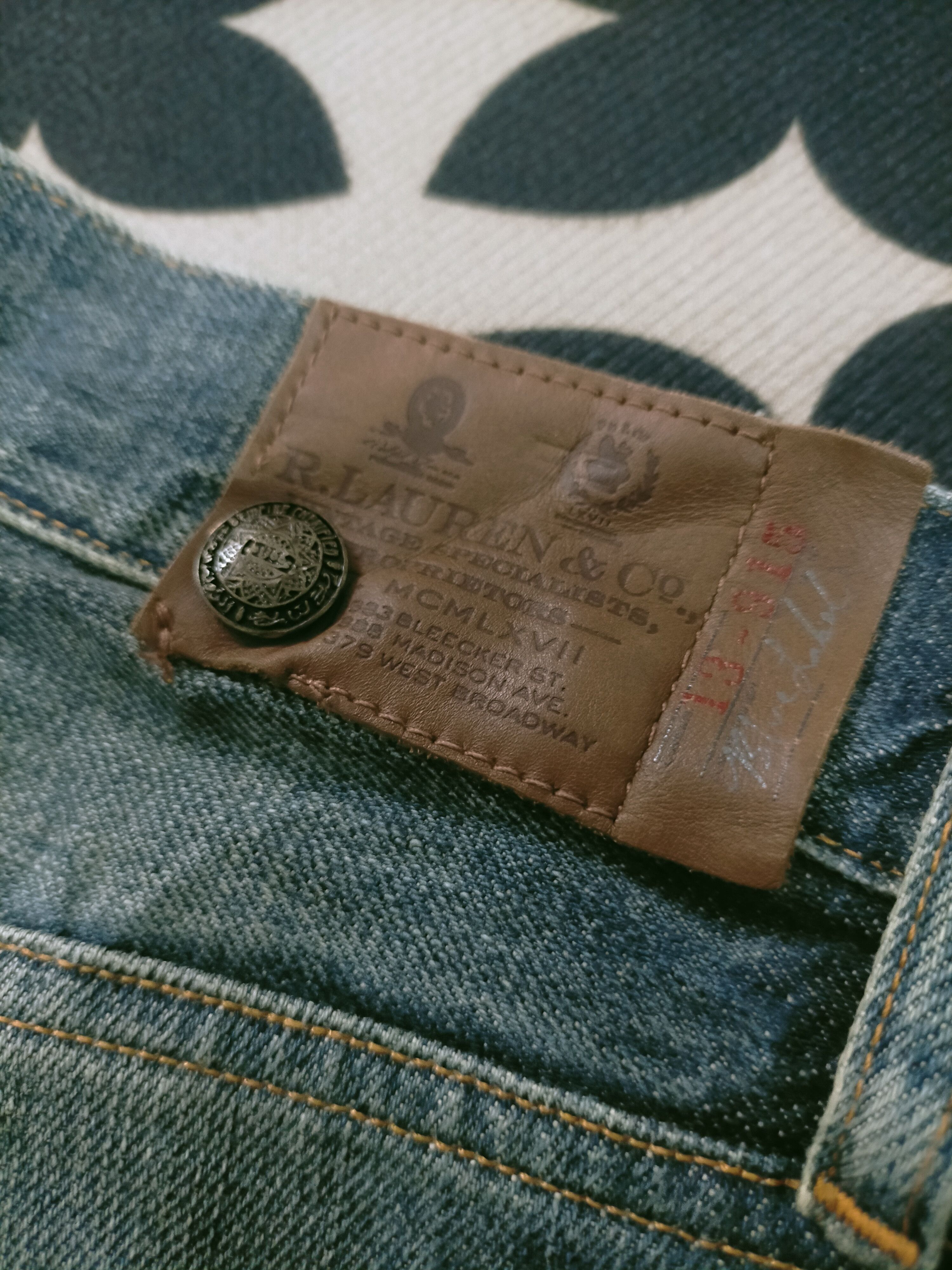 Polo Ralph Lauren × RRL Ralph Lauren × Ralph Lauren 🔥Ralph Lauren Distressed Splatter Jeans Size US 31 - 7 Thumbnail