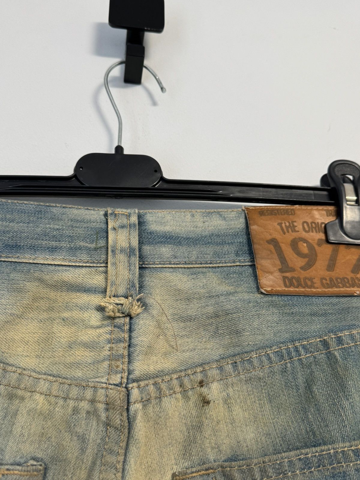 Dolce & Gabbana Vintage Dolce & Gabbana Distressed Faded Poem Denim Jeans Size US 33 - 19 Thumbnail