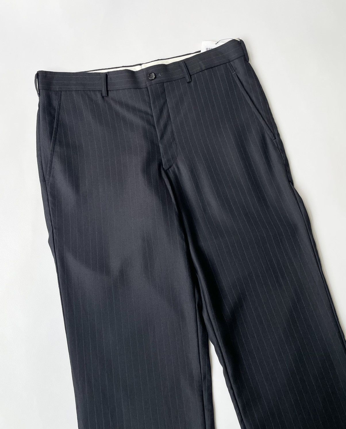Comme des Garcons A/W 11 Blue Pinstripe Wool Trousers Size US 34 / EU 50 - 7 Thumbnail