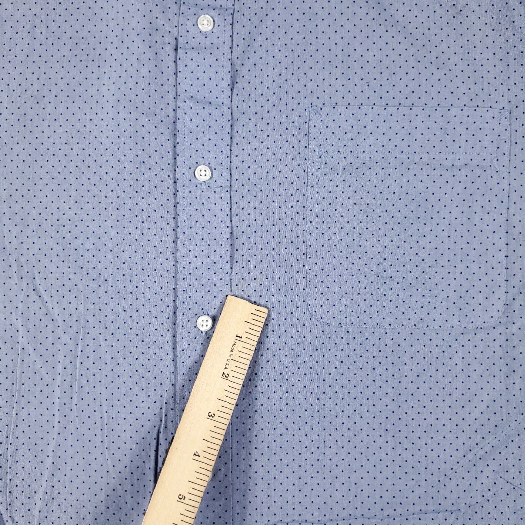 Tommy Hilfiger VINTAGE Tommy Hilfiger Shirt Mens XL Blue Polka Dot Button-Up Long Sleeve casual business formal Size US XL / EU 56 / 4 - 3 Thumbnail