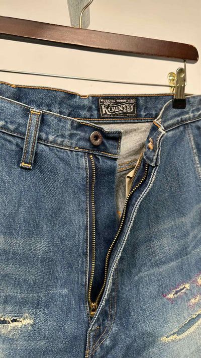 Kapital o1tko10426 Port Baggy Jeans in Indigo Size US 32 / EU 48 - 6 Thumbnail