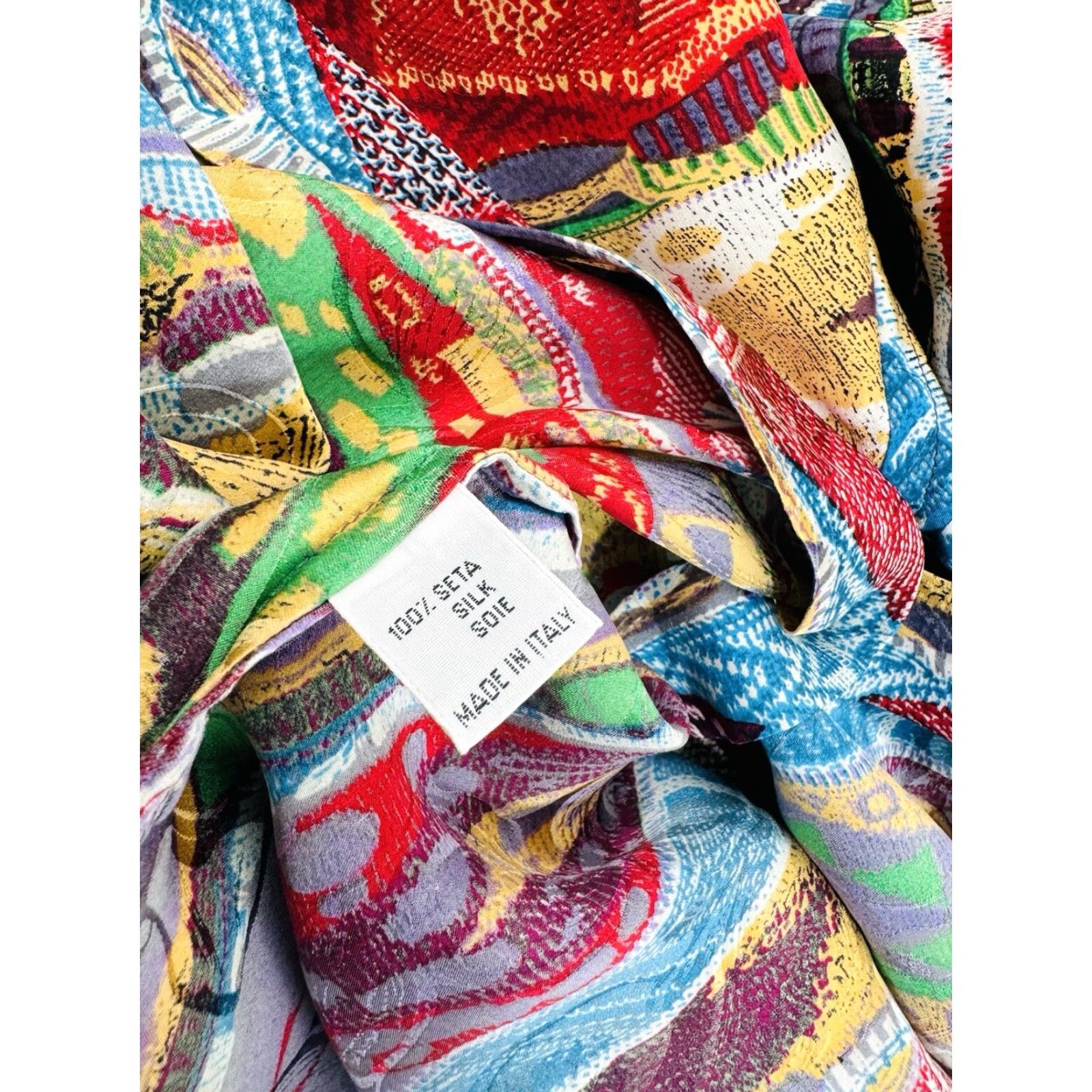 Coogi COOGI ITALY AUSTRALIA SILK Cosby Tundra Print Mens M Shirt Size US L / EU 52-54 / 3 - 7 Thumbnail