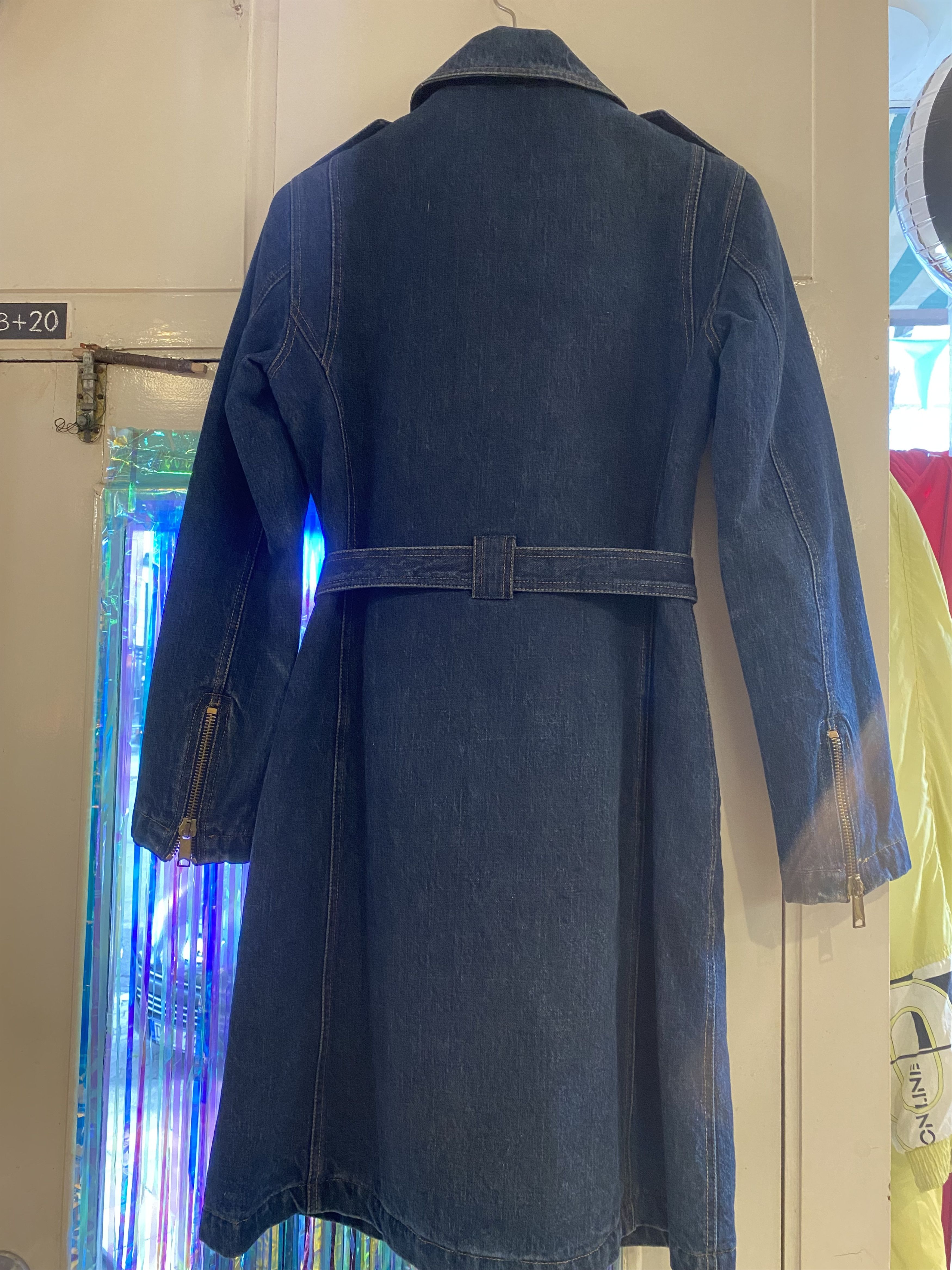 Dolce & Gabbana Dolce & Gabbana Denim Biker Trench Coat dark blue Size M / US 6-8 / IT 42-44 - 8 Thumbnail