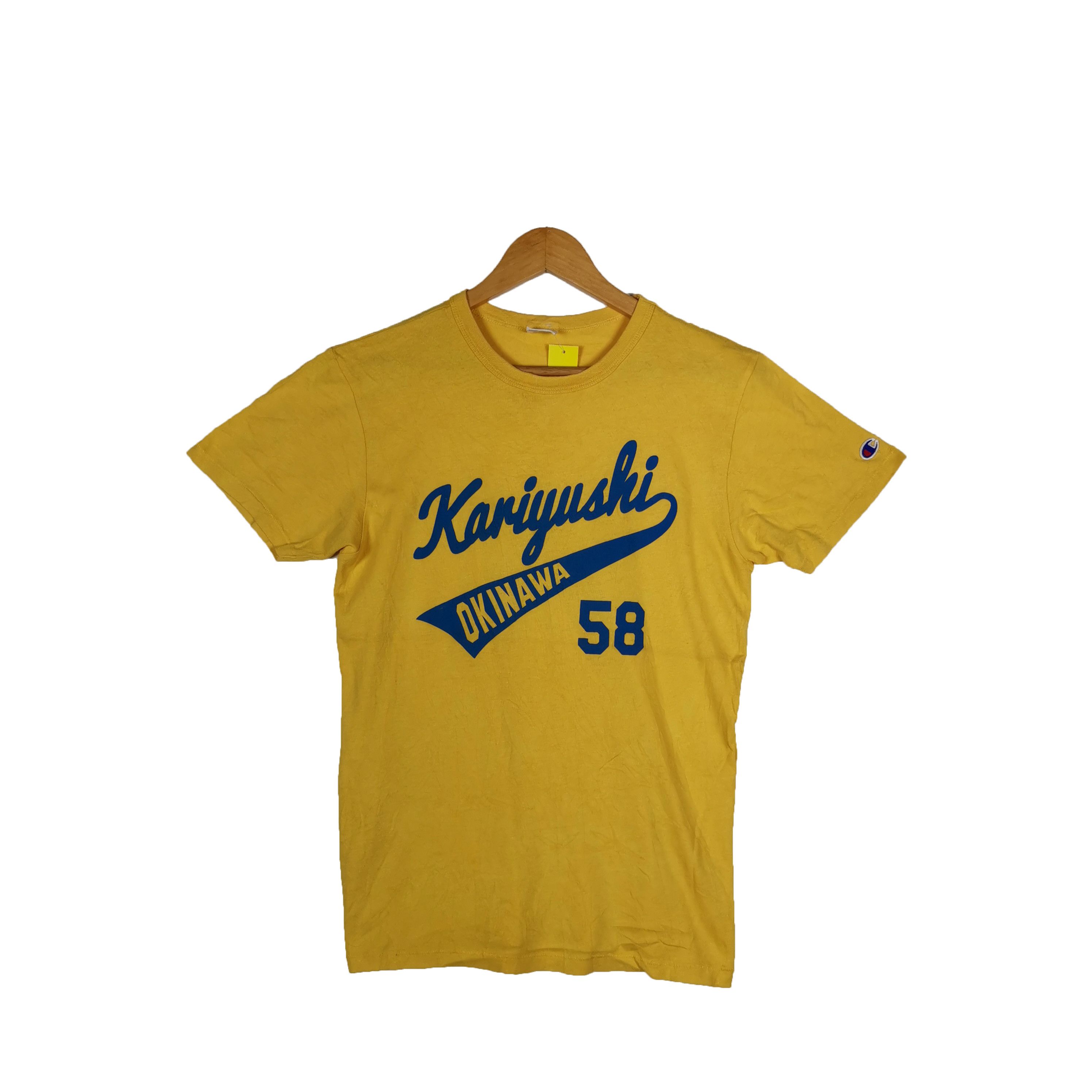 Champion Vintage 90s Champion T-Shirt Kariyushi Okinawa Crewneck Tee Size US S / EU 44-46 / 1 - 1 Thumbnail