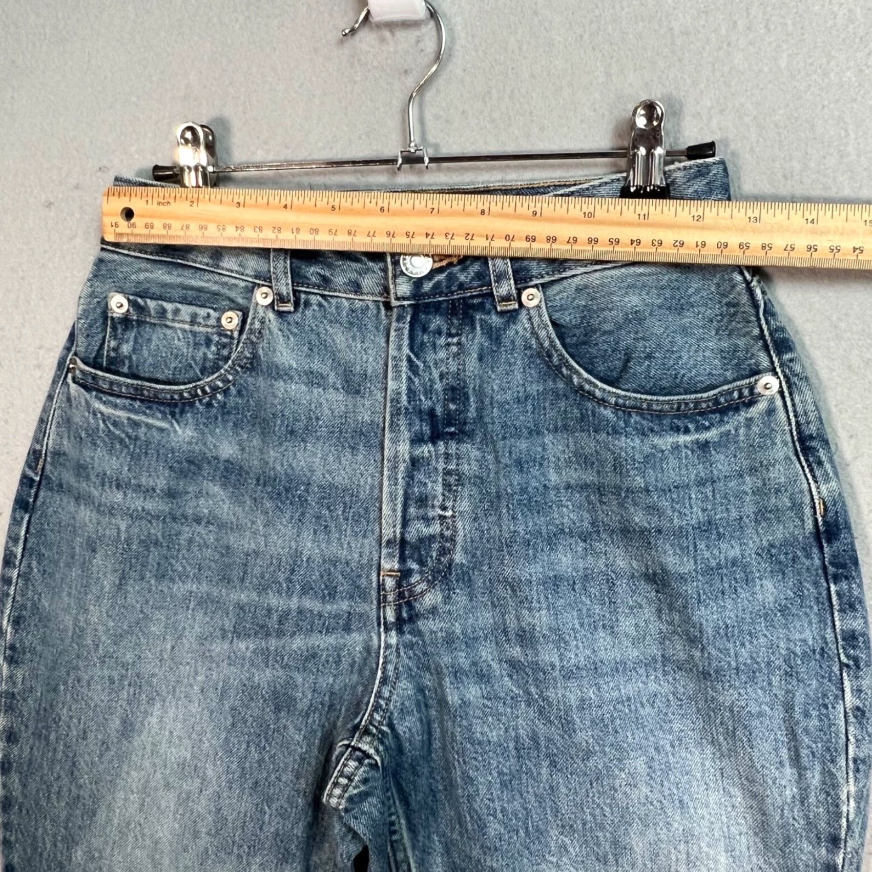 Everlane VINTAGE Everlane Curvy 90s Straight Jeans Women's Size 26 Blue Organic Cotton Denim Size 26" / US 2 / IT 38 - 6 Thumbnail