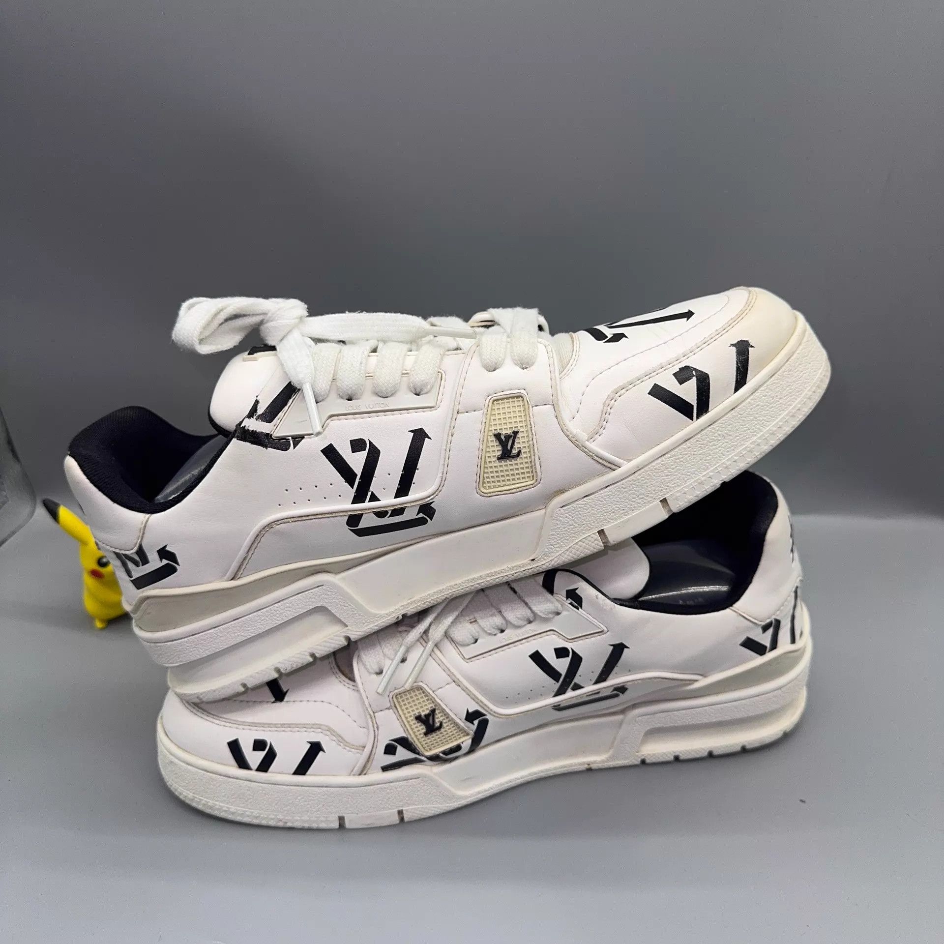 Louis Vuitton LOUIS VUITTON Trainer White Black 42 Size US 9 / EU 42 - 6 Thumbnail