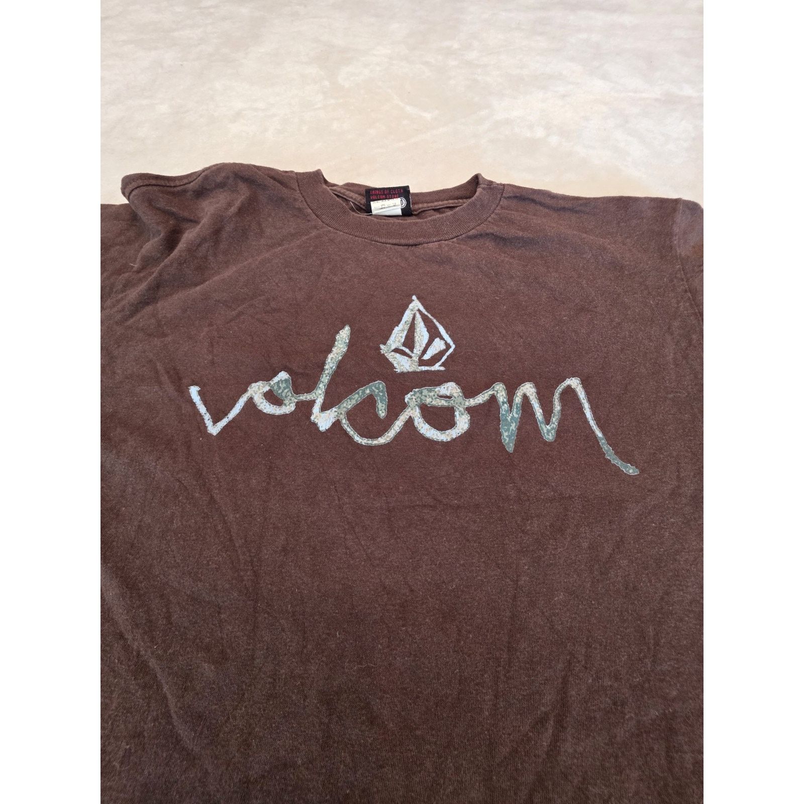 Volcom Volcom Men's Size Large Short Sleeve Brown Graphic T-Shirt Size US L / EU 52-54 / 3 - 2 Thumbnail