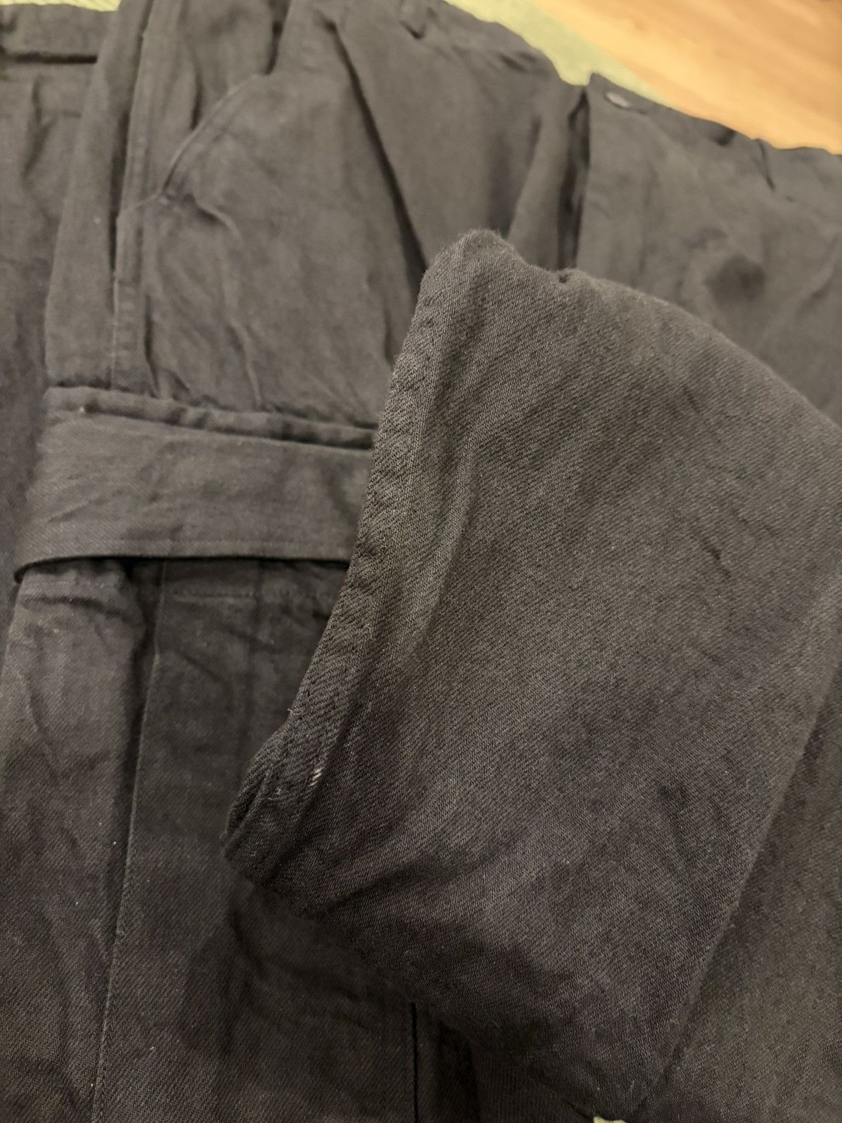 Comoli Comoli Black Denim BDU Pants Size 3 Size US 34 / EU 50 - 4 Thumbnail