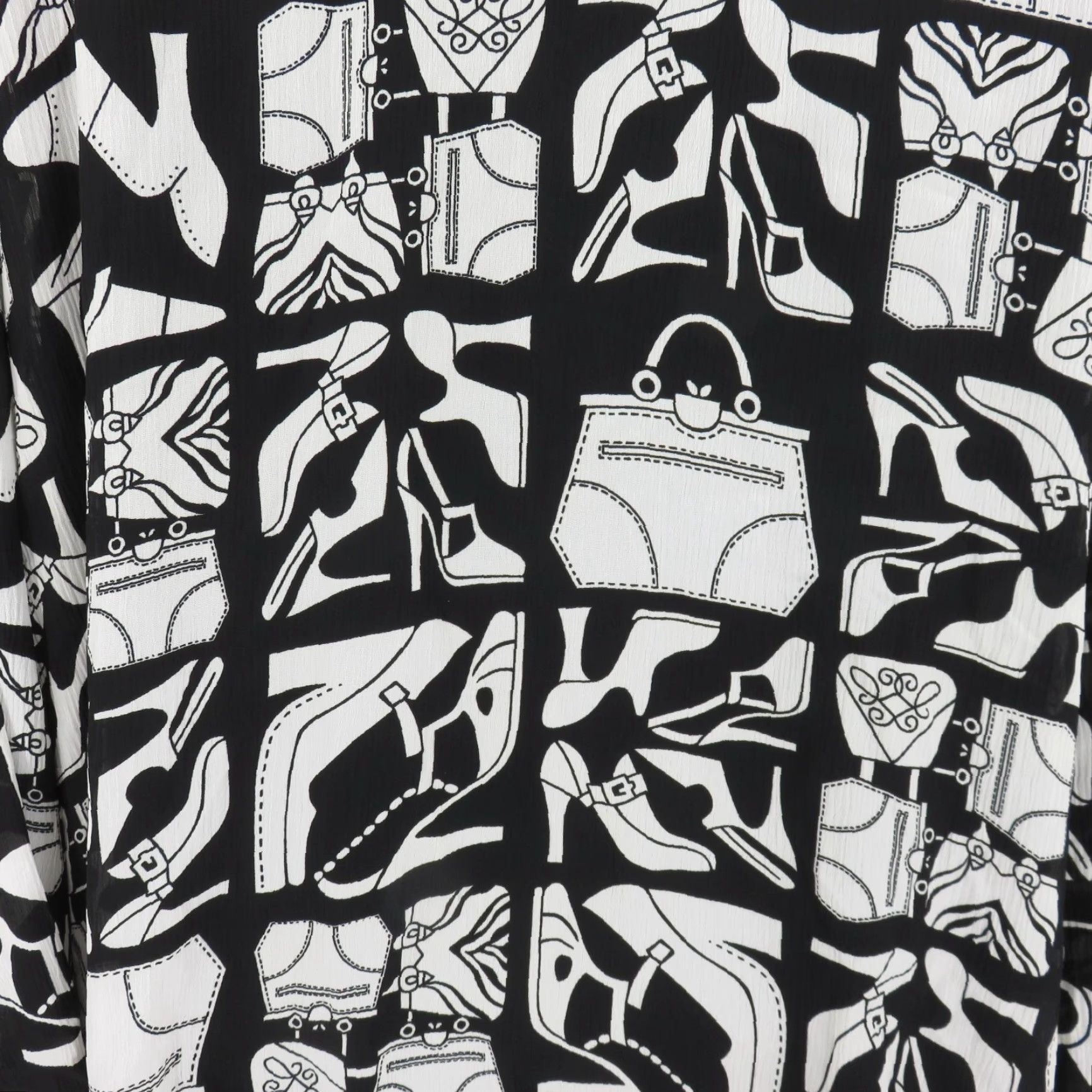 Vintage VINTAGE Alfred Dunner Blouse Shirt Tank Set NEW Women 20W Black White Print Handbag Print? Size 3XL / US 20-22 - 6 Thumbnail