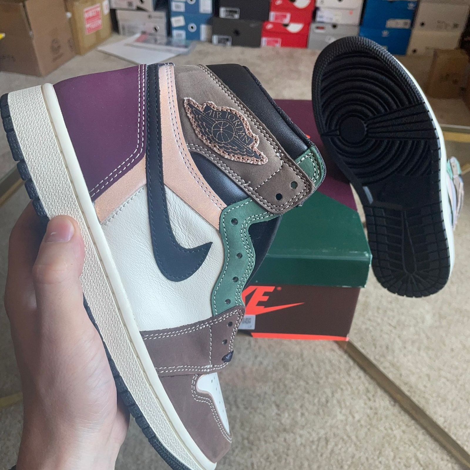 Jordan Brand DH3097-001 AiR JORDAN 1 Hi HAND CRAFTED MALLARD DUCK AUTUMN Size US 8 / EU 41 - 7 Thumbnail