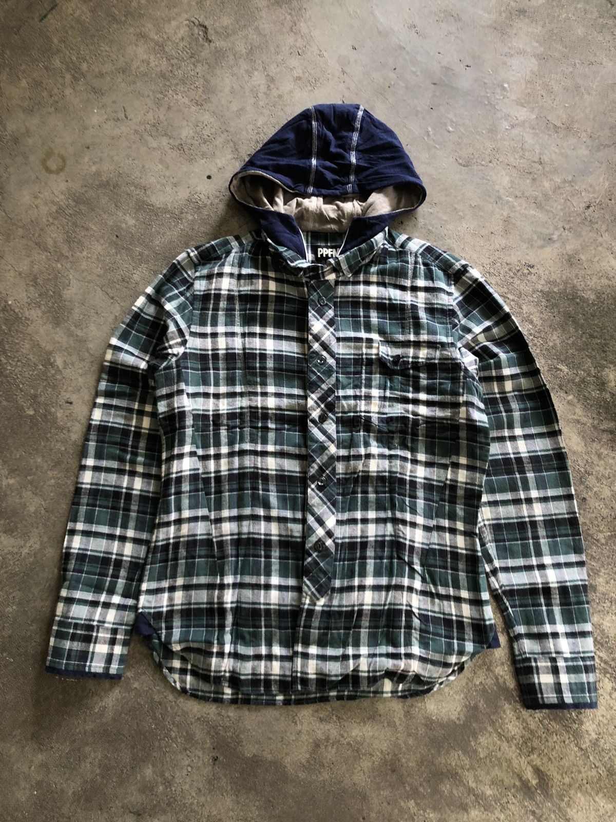 If Six Was Nine × Japanese Brand × PPFM JAPANESE PPFM DOUBLE LAYER PLAID SHIRT LGB STYLE Size US XL / EU 56 / 4 - 3 Thumbnail