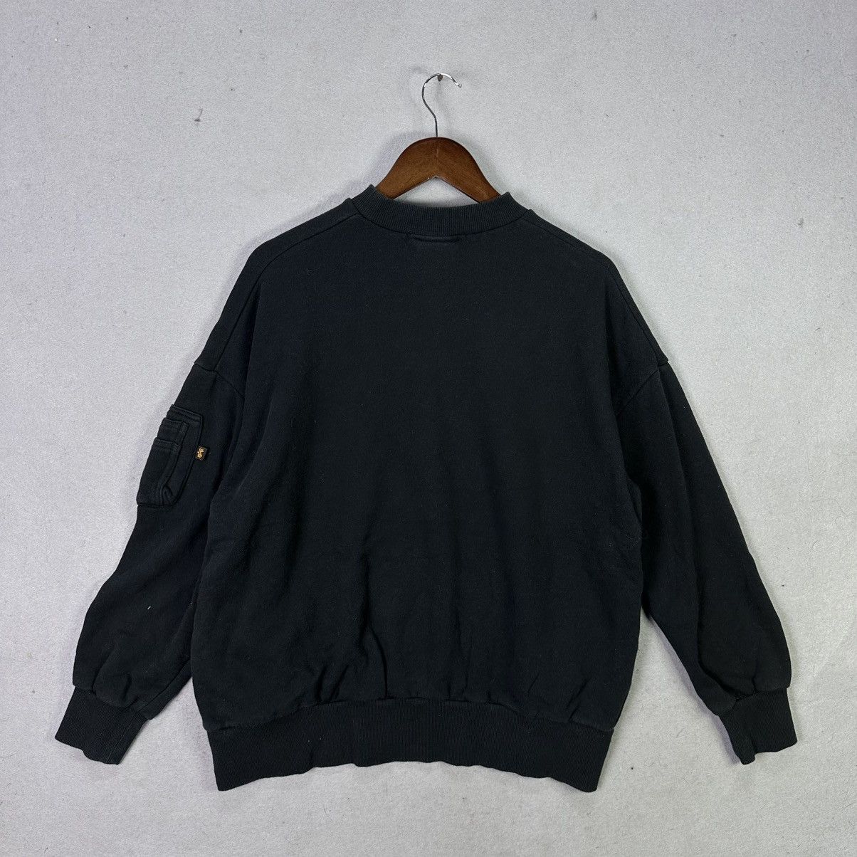 Alpha Industries Alpha Industries Black Crewneck Sweatshirt Size US L / EU 52-54 / 3 - 6 Thumbnail