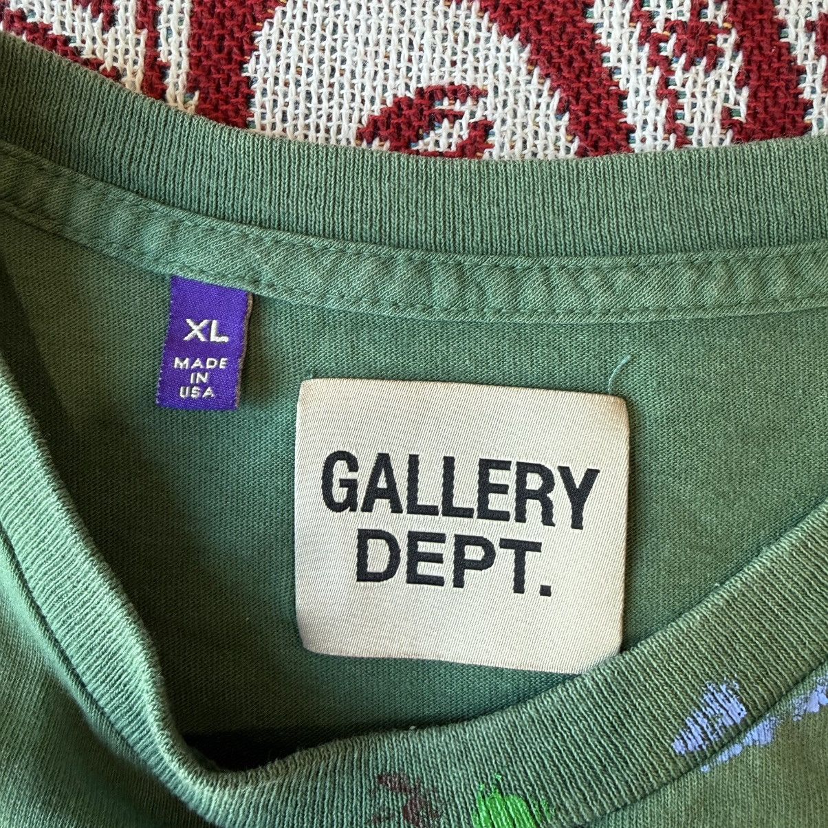 Gallery Dept. Gallery Dept. Vintage Logo Painted Tee Green Size XL Size US XL / EU 56 / 4 - 5 Thumbnail