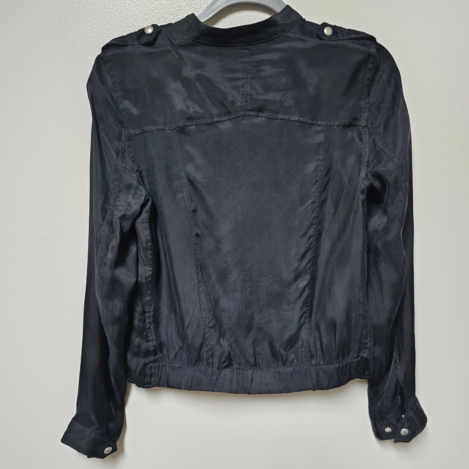 BLANKNYC BlankNYC Silky Lightweight Moto Jacket Black Size Small Size S / US 4 / IT 40 - 6 Thumbnail