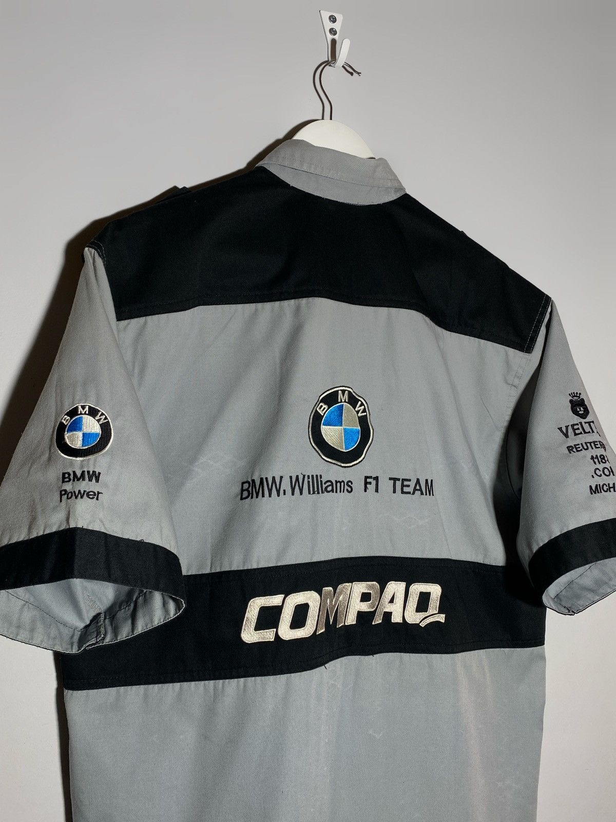 BMW 🔥 BMW VINTAGE Y2k RACING SHORT SLEEVE SHIRT Size US XXL / EU 58 / 5 - 15 Thumbnail