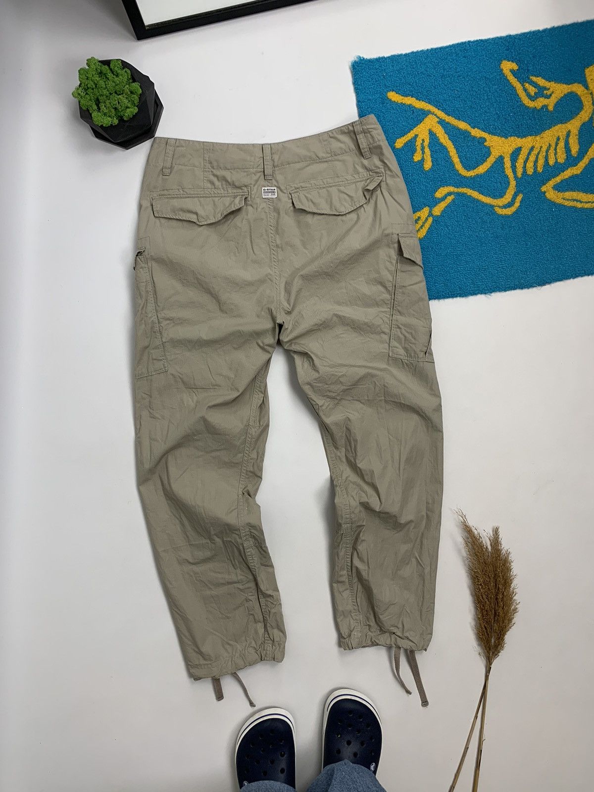 G-Star × Vintage Vintage G-Star RAW Y2K Baggy Cargo Pant Size US 32 / EU 48 - 1 Thumbnail