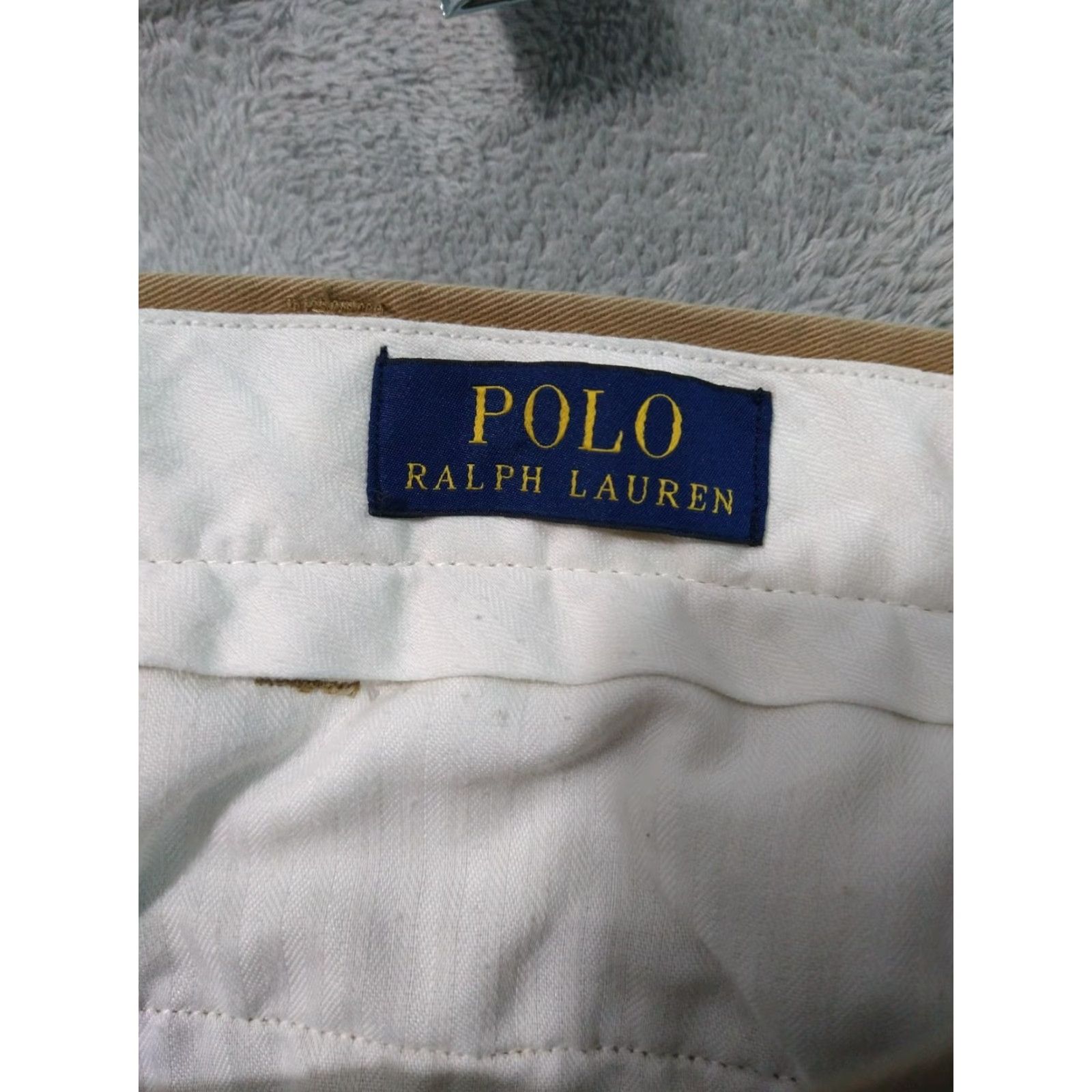 Polo Ralph Lauren Polo Ralph Lauren Pants Chino Classic Mens 36 Beige Mid Rise Pleated Straight 32in Inseam 36 waist Size US M / EU 48-50 / 2 - 7 Thumbnail