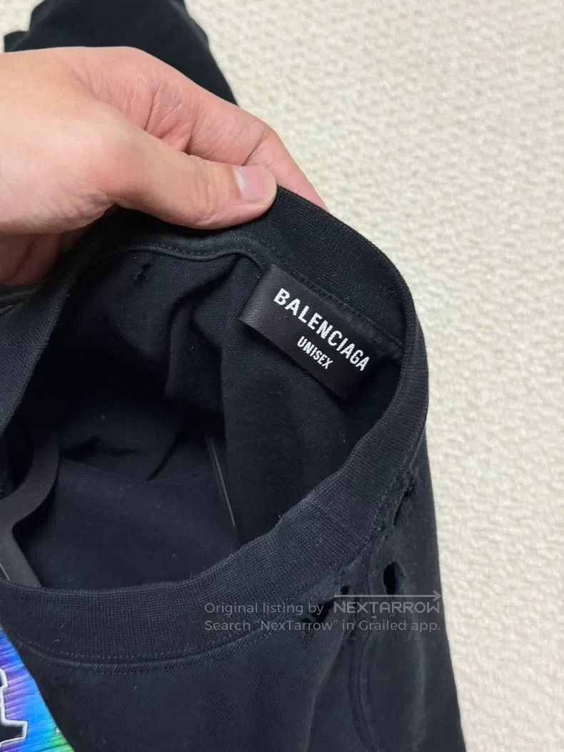 Balenciaga Balenciaga Colorful graffiti logo distressed short-sleeve Size US M / EU 48-50 / 2 - 4 Thumbnail