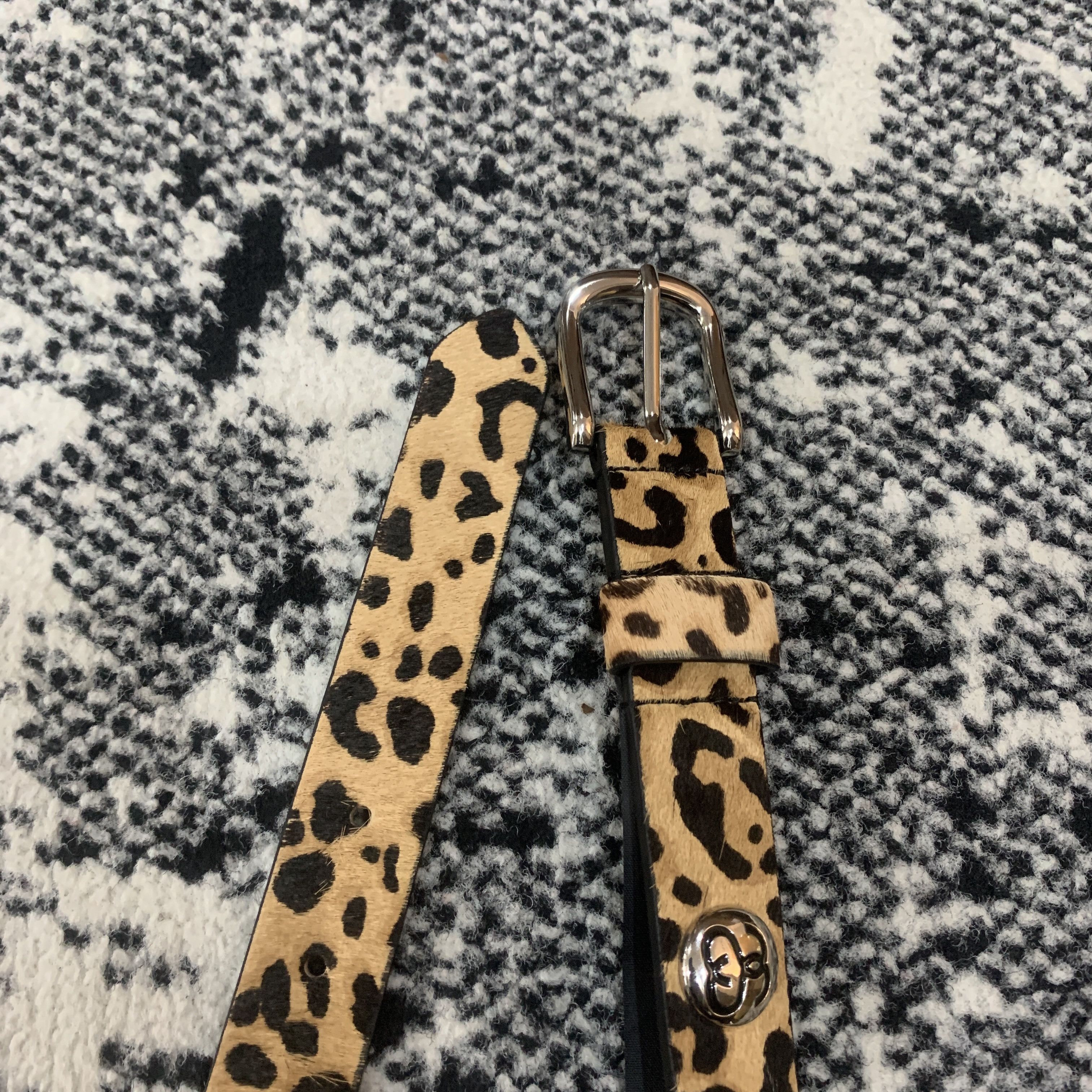 Stussy STUSSY SS LINK HAIRY CHEETAH STUDDED BELT - L/XL Size ONE SIZE - 4 Thumbnail