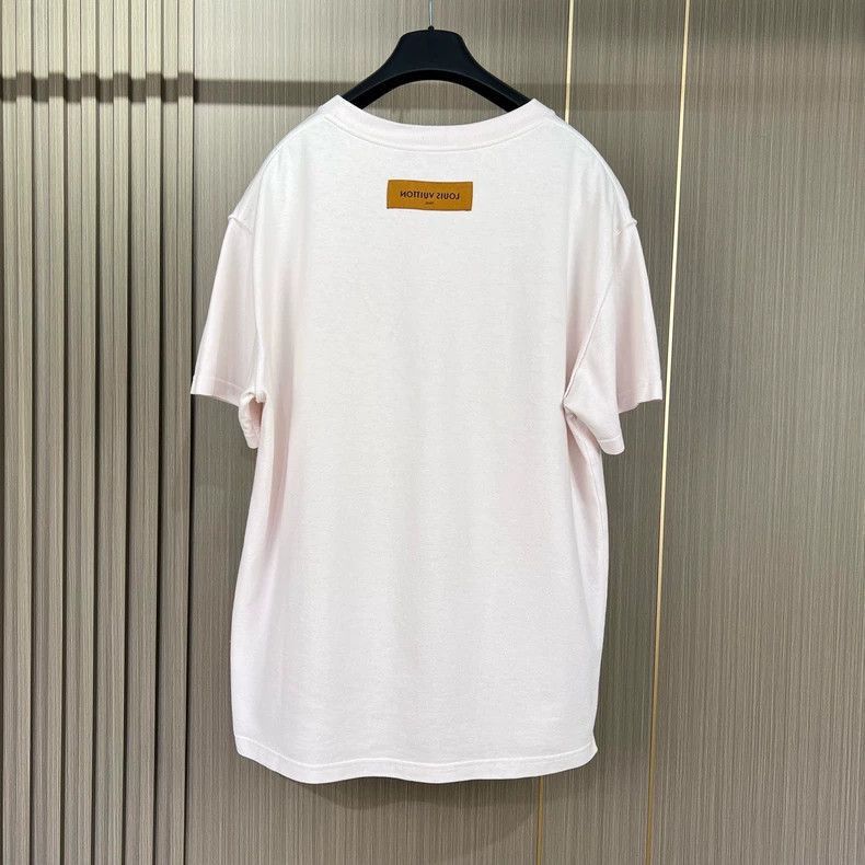 Louis Vuitton Pink Short Sleeve TShirt-2506