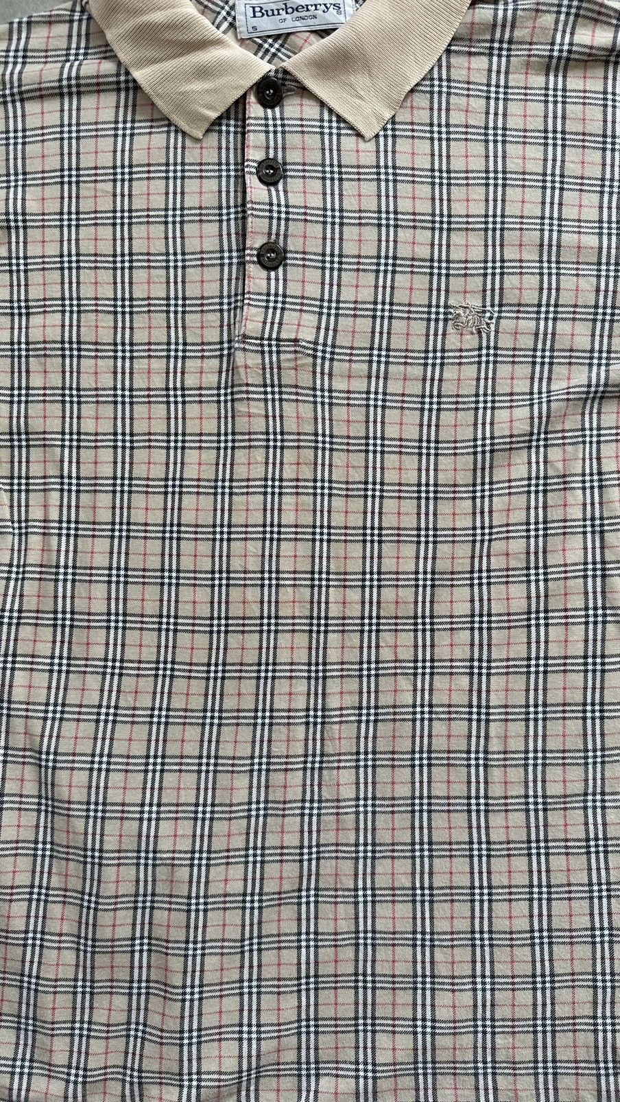 Burberry VINTAGE BURBERRY’S NOVA CHECK POLO TEE Size US L / EU 52-54 / 3 - 2 Thumbnail