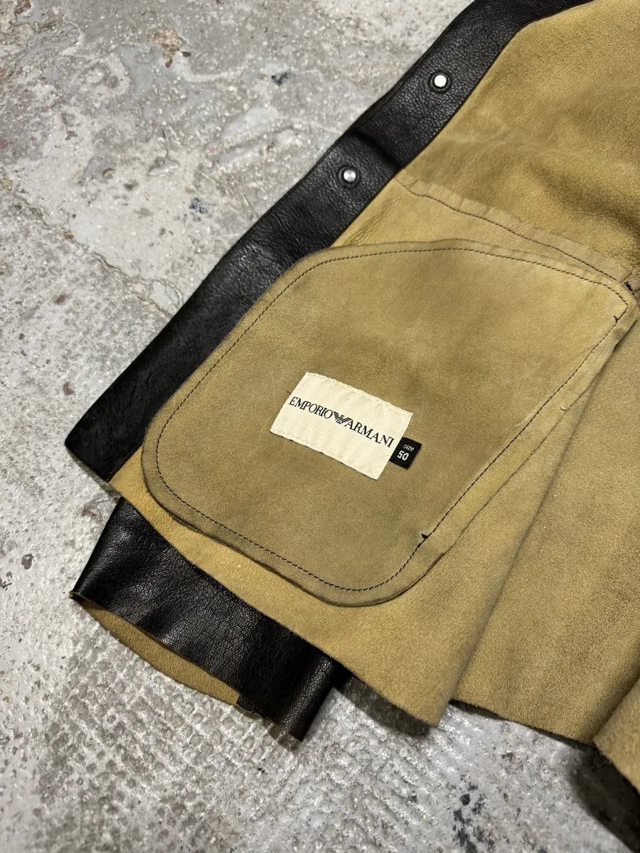 Emporio Armani 1990s Emporio Armani Black Mao Samurai Goat Leather Jacket Size US M / EU 48-50 / 2 - 10 Thumbnail