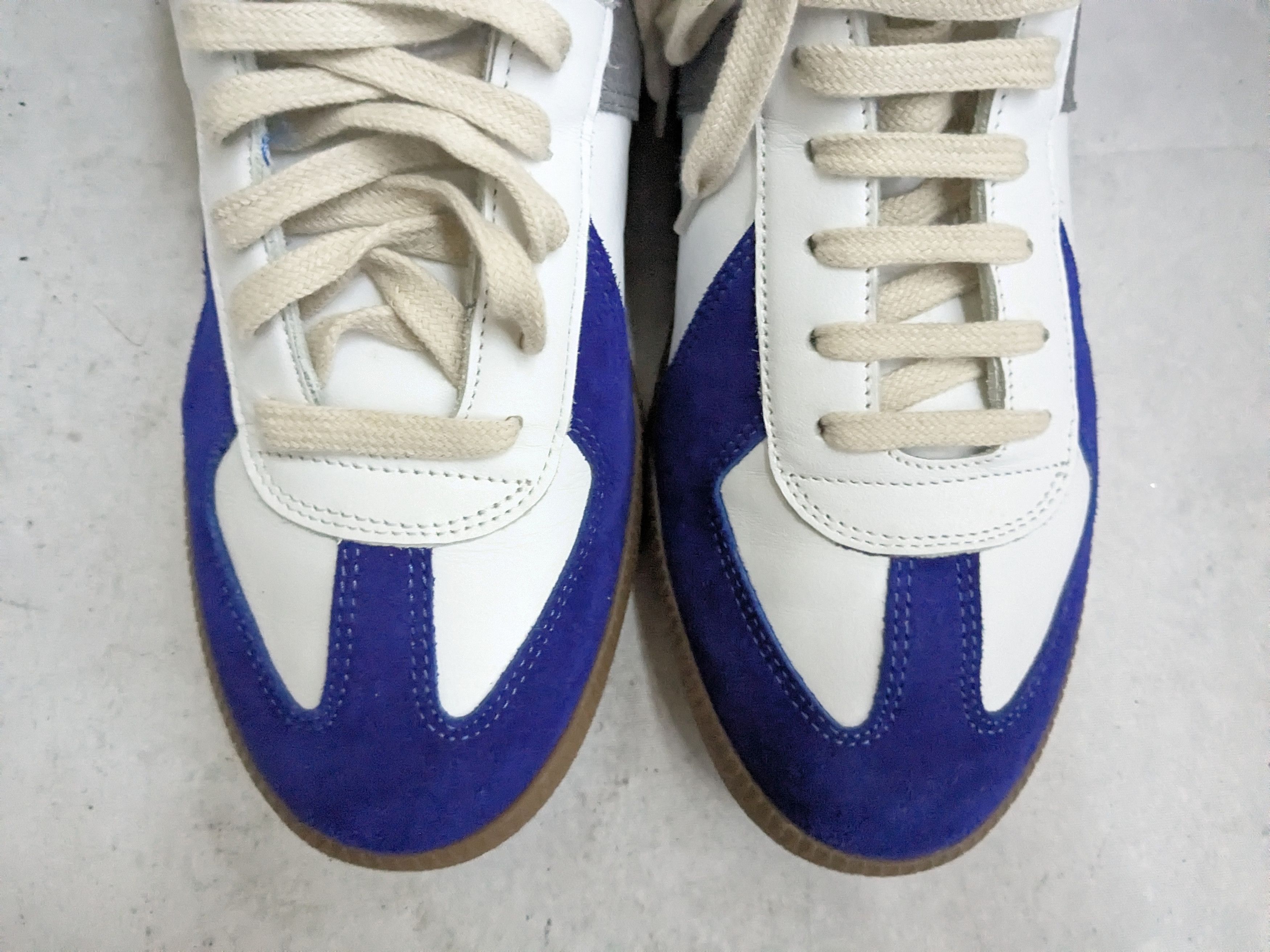 Maison Margiela Maison Margiela Replica GAT White Blue 11 44 High Tops Size US 11 / EU 44 - 3 Thumbnail