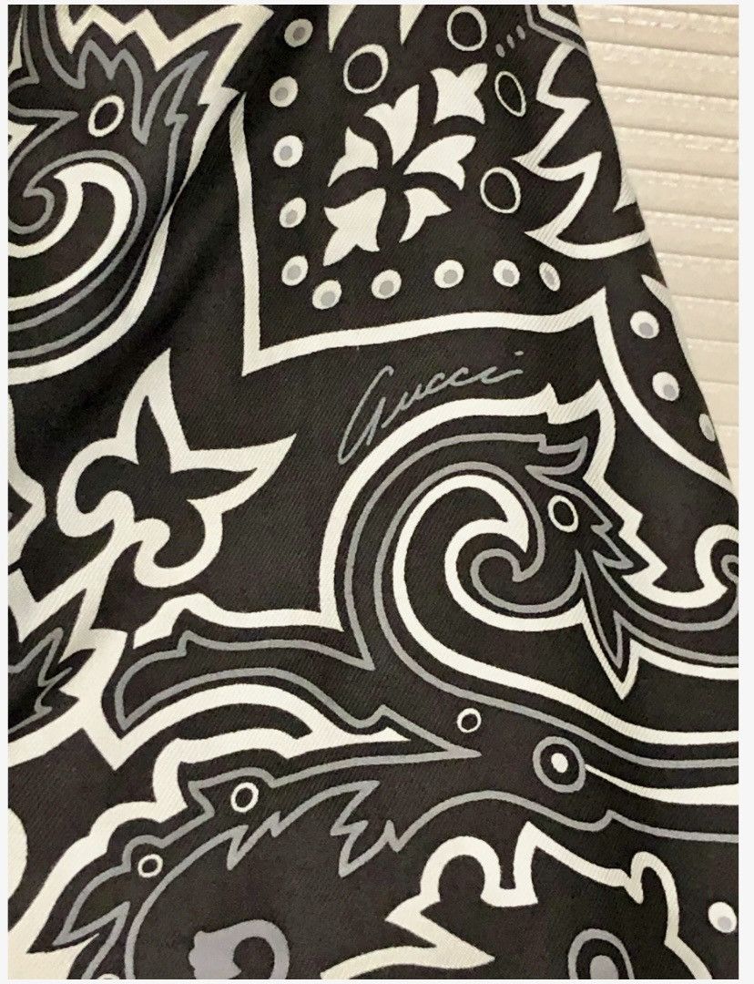 Gucci Gucci x Tom Ford 🇮🇹 black/white tattoo shawl dinner jacket 48 Size 38R - 4 Thumbnail