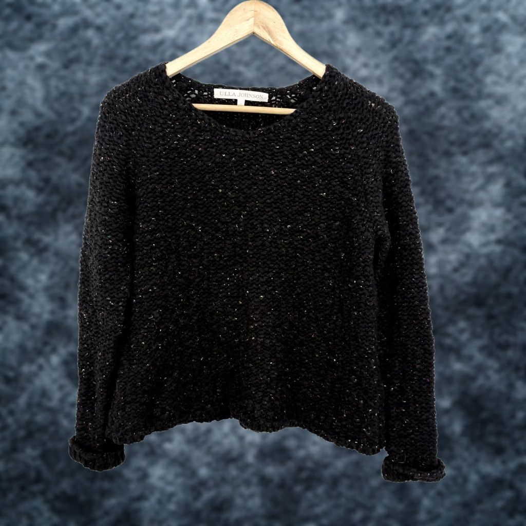 Ulla Johnson VINTAGE Ulla Johnson Sweater Womens Small Crochet Speckled Whimsigoth Luxury Chunky 90s Size S / US 4 / IT 40 - 1 Thumbnail
