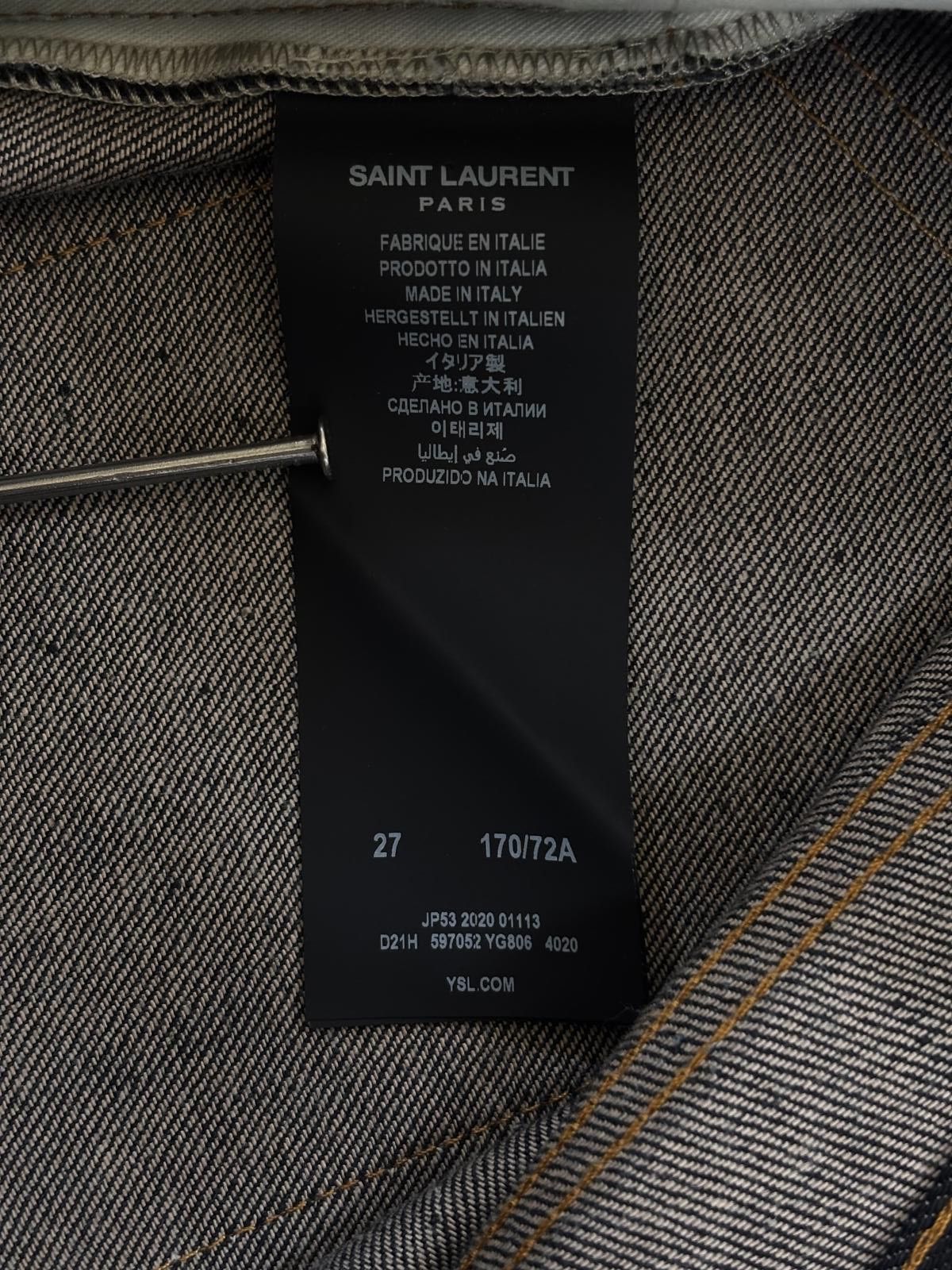 Saint Laurent Paris Saint Laurent Paris Raw Indigo D18 Denim Size US 29 - 5 Thumbnail