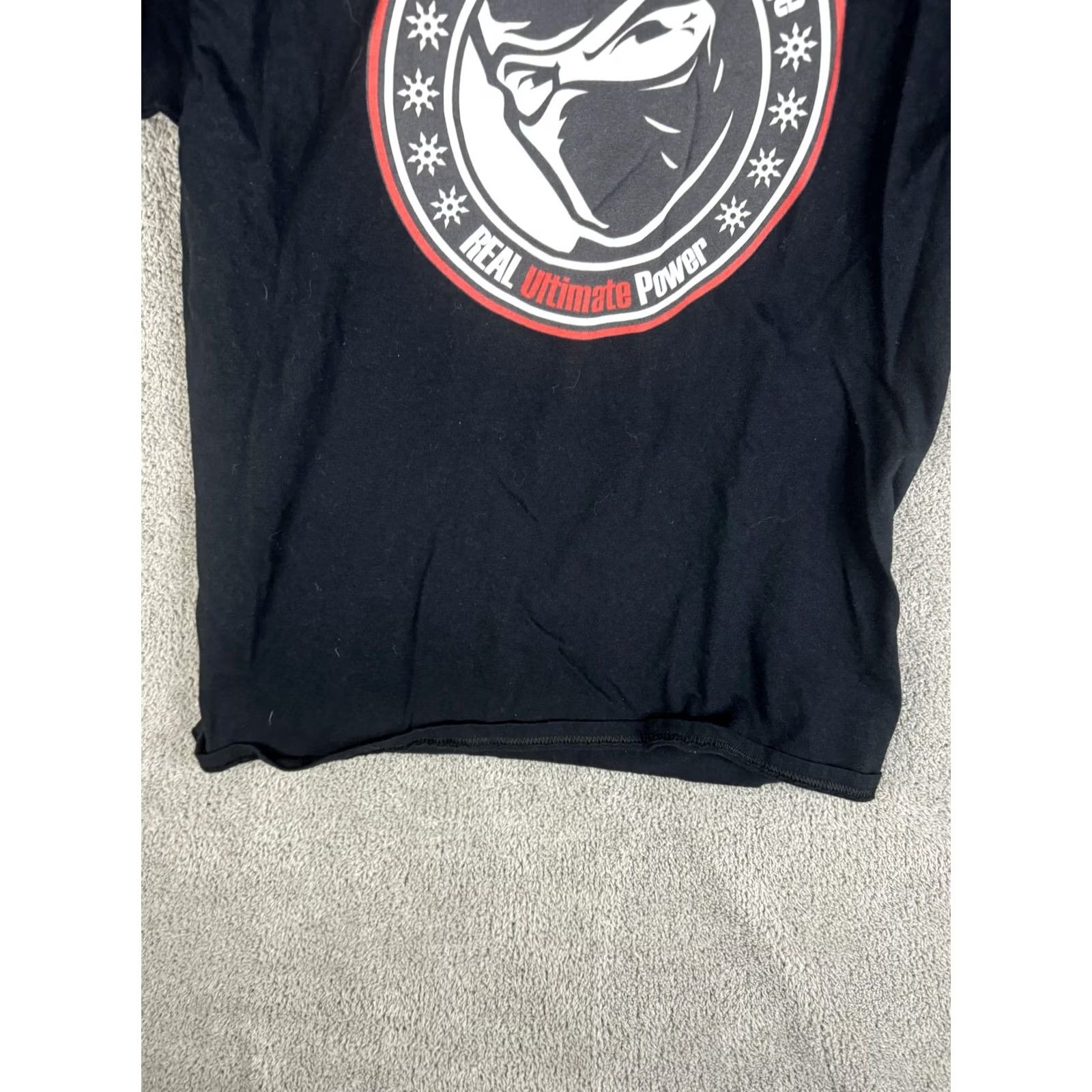 Vintage VINTAGE Official Ninja Webpage Shirt Mens Small Black Graphic Print 2000s Real Ultimate Power Mens Small Size US S / EU 44-46 / 1 - 4 Thumbnail