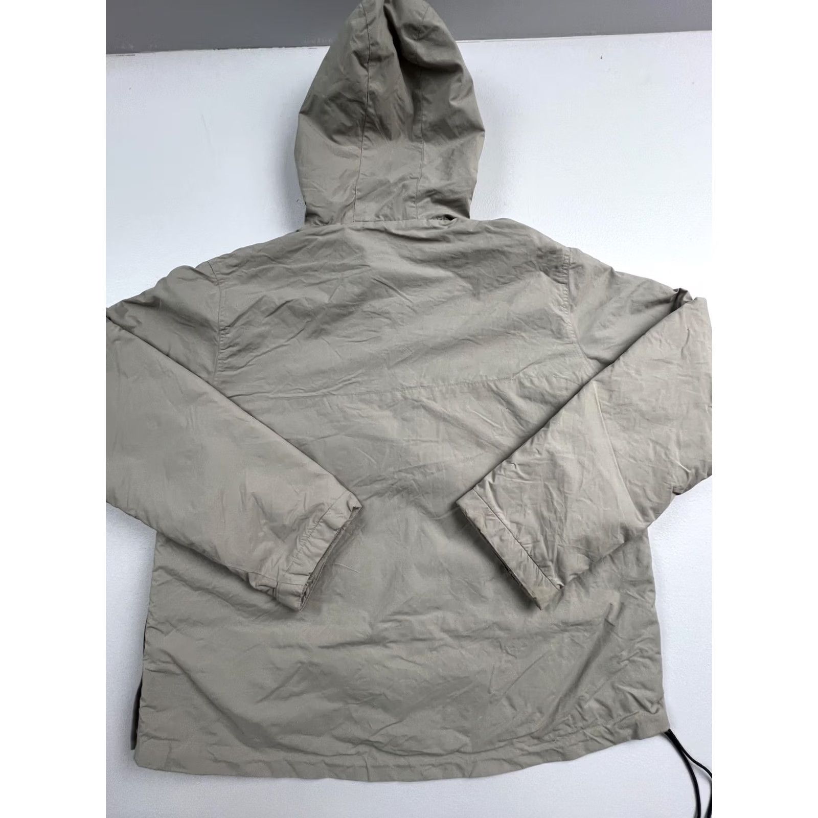 Carhartt Carhartt Jacket Mens Nylon Hooded Pullover Anorak Fleece Lined Outdoor Winter Mid-Length Beige Zip Pockets Logo Size US M / EU 48-50 / 2 - 2 Thumbnail