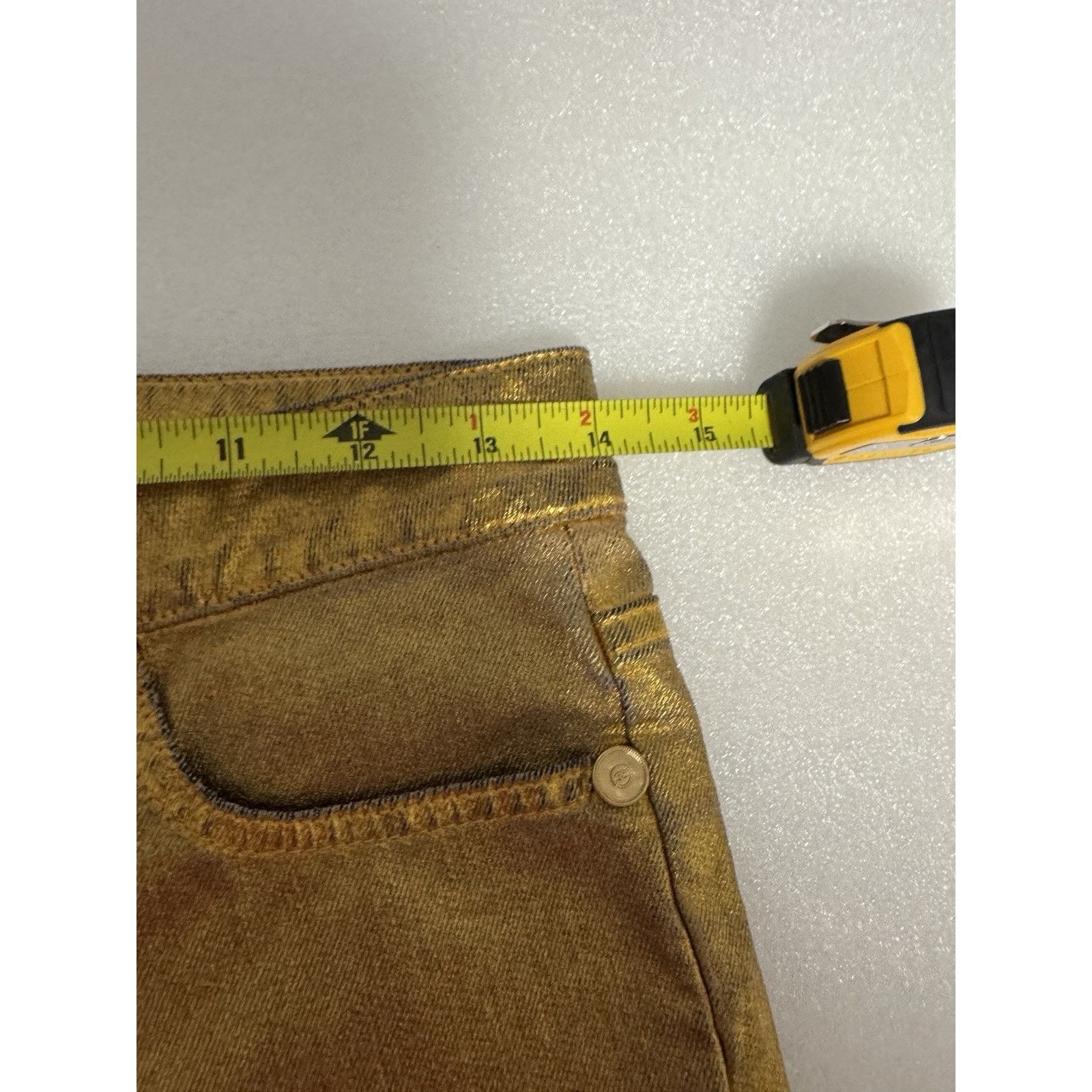 Chanel CHANEL NWT Gold Denim Djuns Size 34 $1450 Size 34" / US 12 / IT 48 - 2 Thumbnail