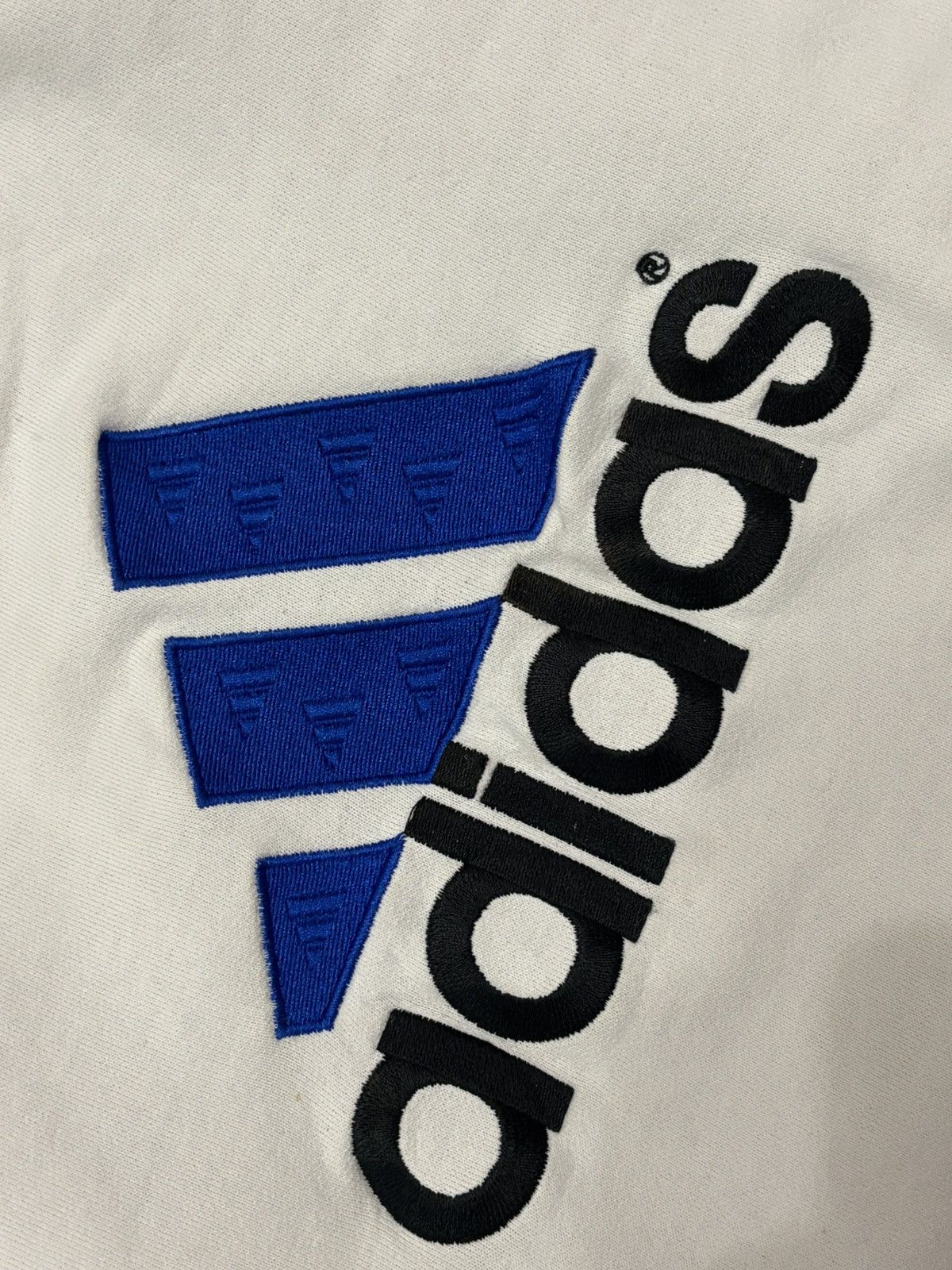 Adidas 90s Vintage Adidas Big Logo Crewneck Sweatshirt Size US XL / EU 56 / 4 - 6 Thumbnail
