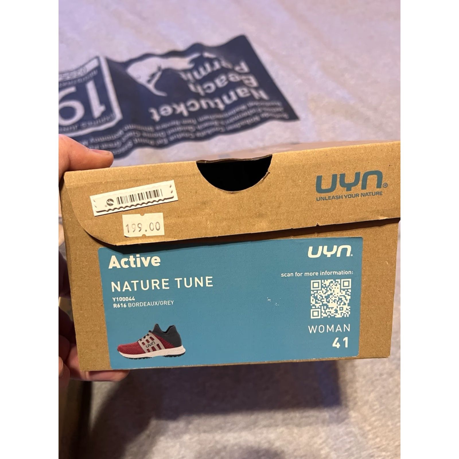 Vintage UYN Nature Tune Women’s Sneaker Merino Wool Size 41 Purple Red Running Lace Up Ventilated Spring Summer Italy Size US 10 / IT 40 - 7 Thumbnail