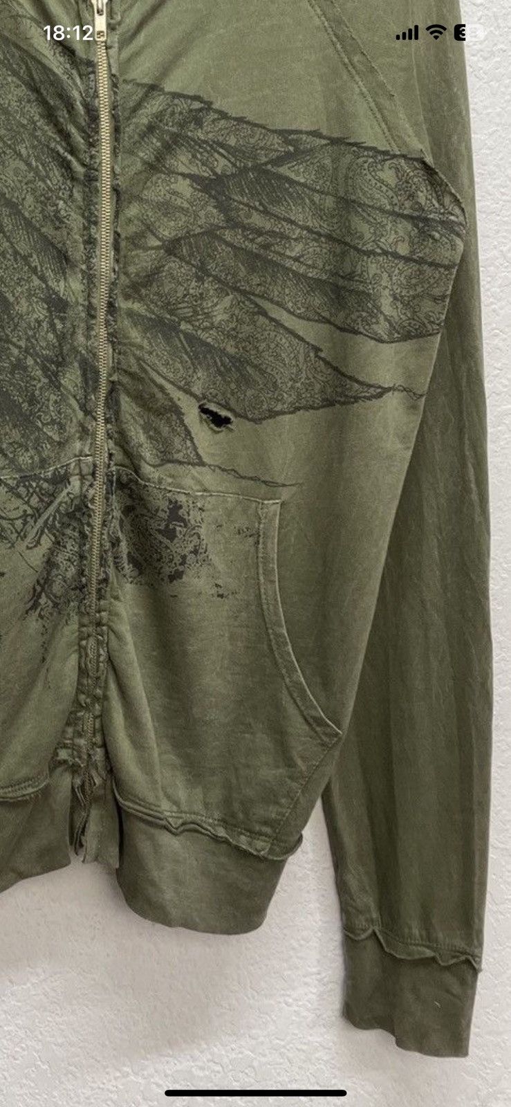 Vintage Y2K Xtreme Couture Light Zip Hoodie Affliction Type