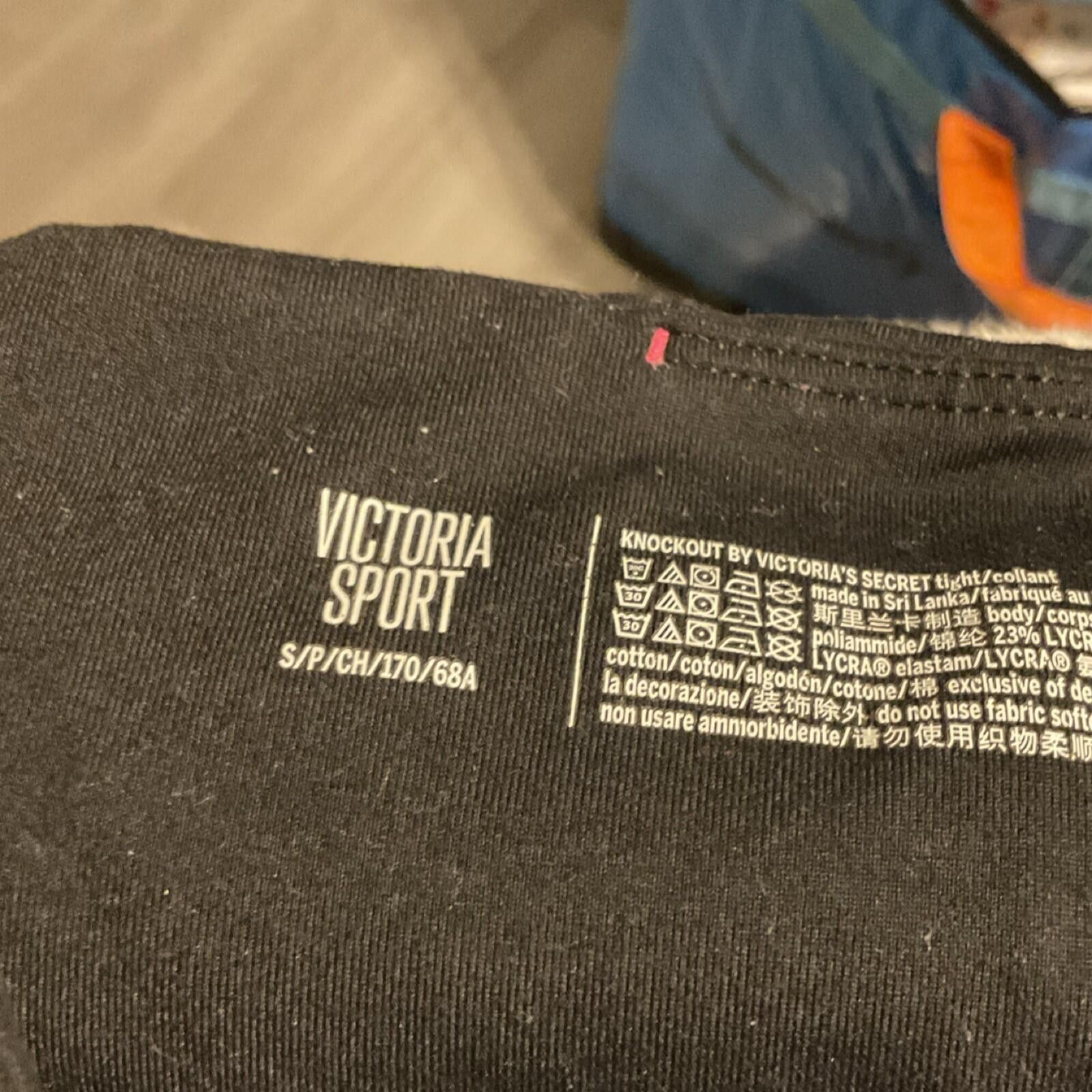 Victory Sportswear Victoria Sport Knockout Women's Black Ankle Leggings Size S Size 28" / US 6 / IT 42 - 2 Thumbnail